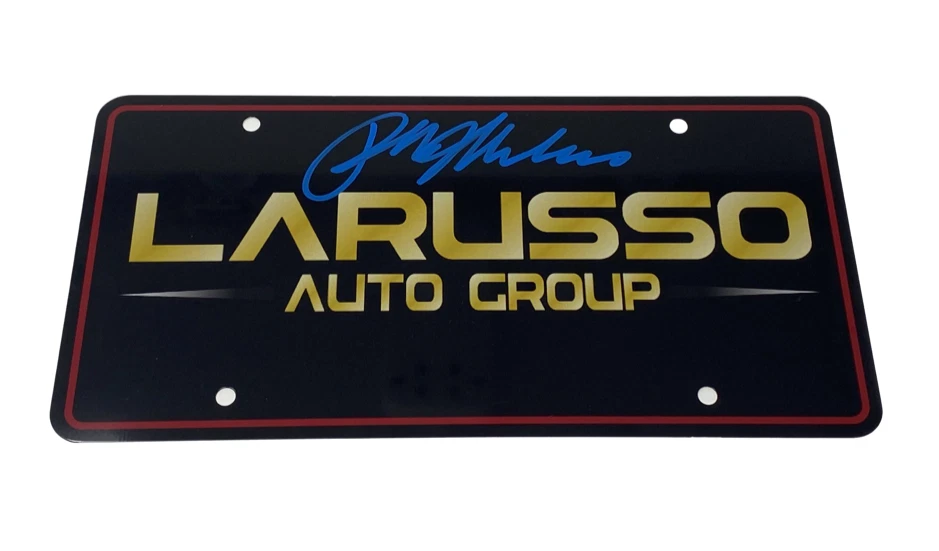 Ralph Macchio Signed Cobra Kai Larusso License Plate The Karate Kid Beckett COA