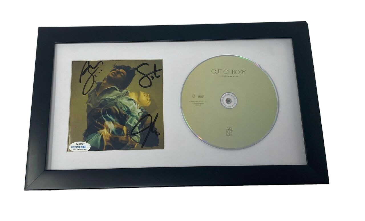 Needtobreathe Signed Autograph Out Of Body Framed CD Display Bear Rinehart ACOA