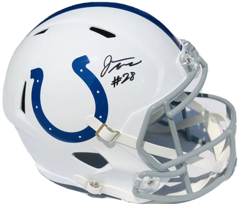 IND Colts #28 JONATHAN TAYLOR Signed Autographed F/S Football Helmet FANATICS