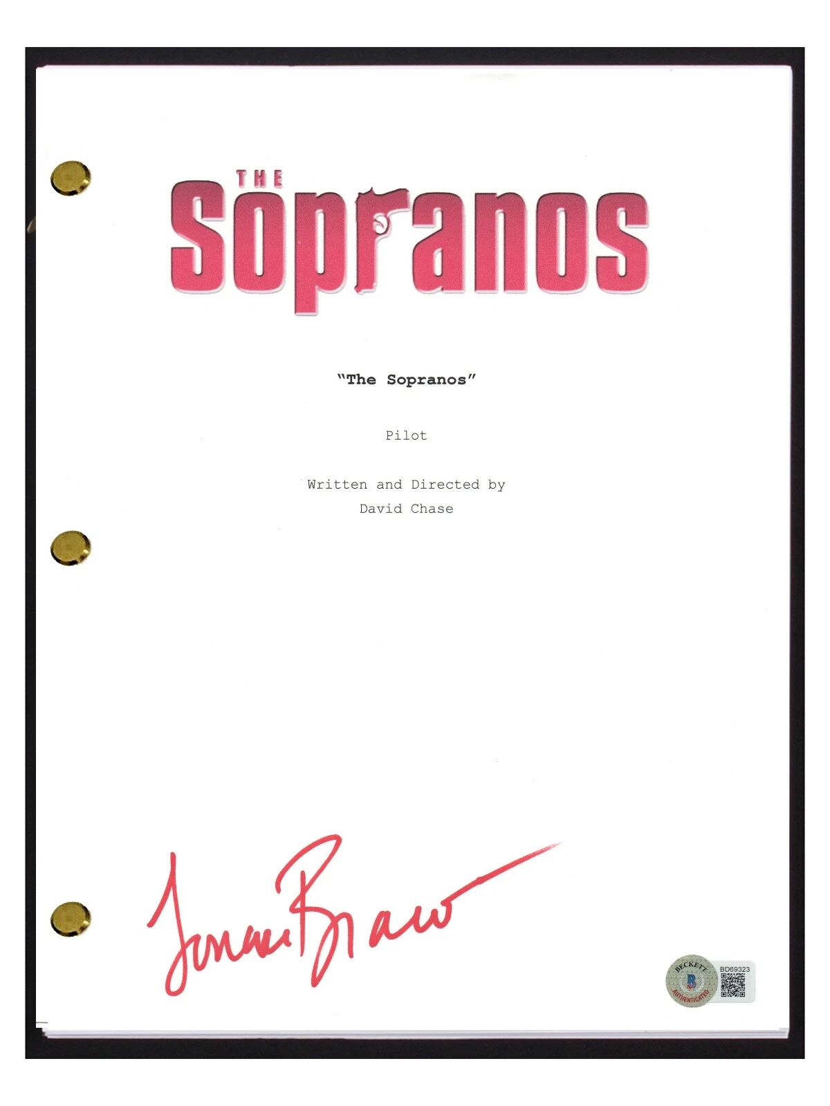 Lorraine Bracco Signed Autograph The Sopranos Pilot Episode Script Beckett COA