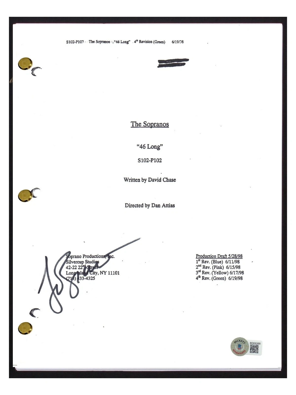 Lorraine Bracco Signed The Sopranos 