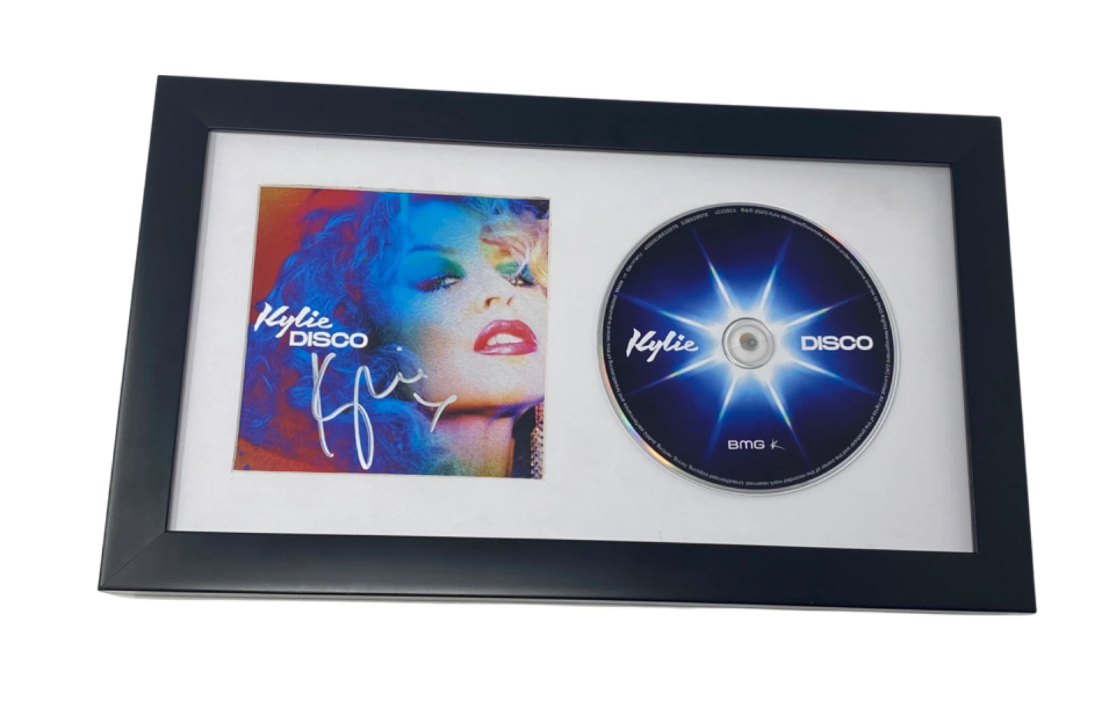 Kylie Minogue Signed Autographed Disco Framed CD Cover Display Beckett COA