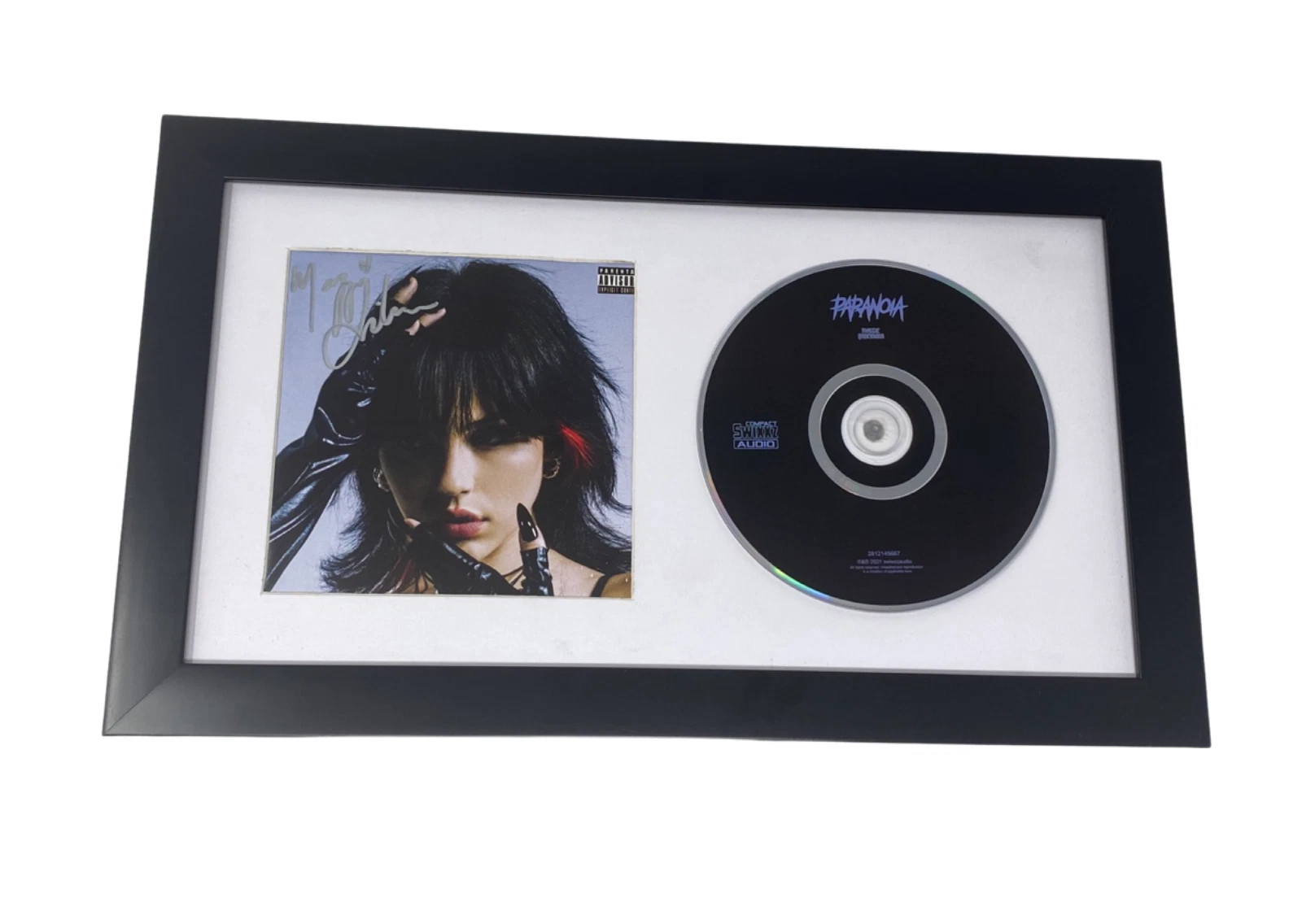 Maggie Lindemann Signed Autographed Paranoia Framed CD Display Beckett COA
