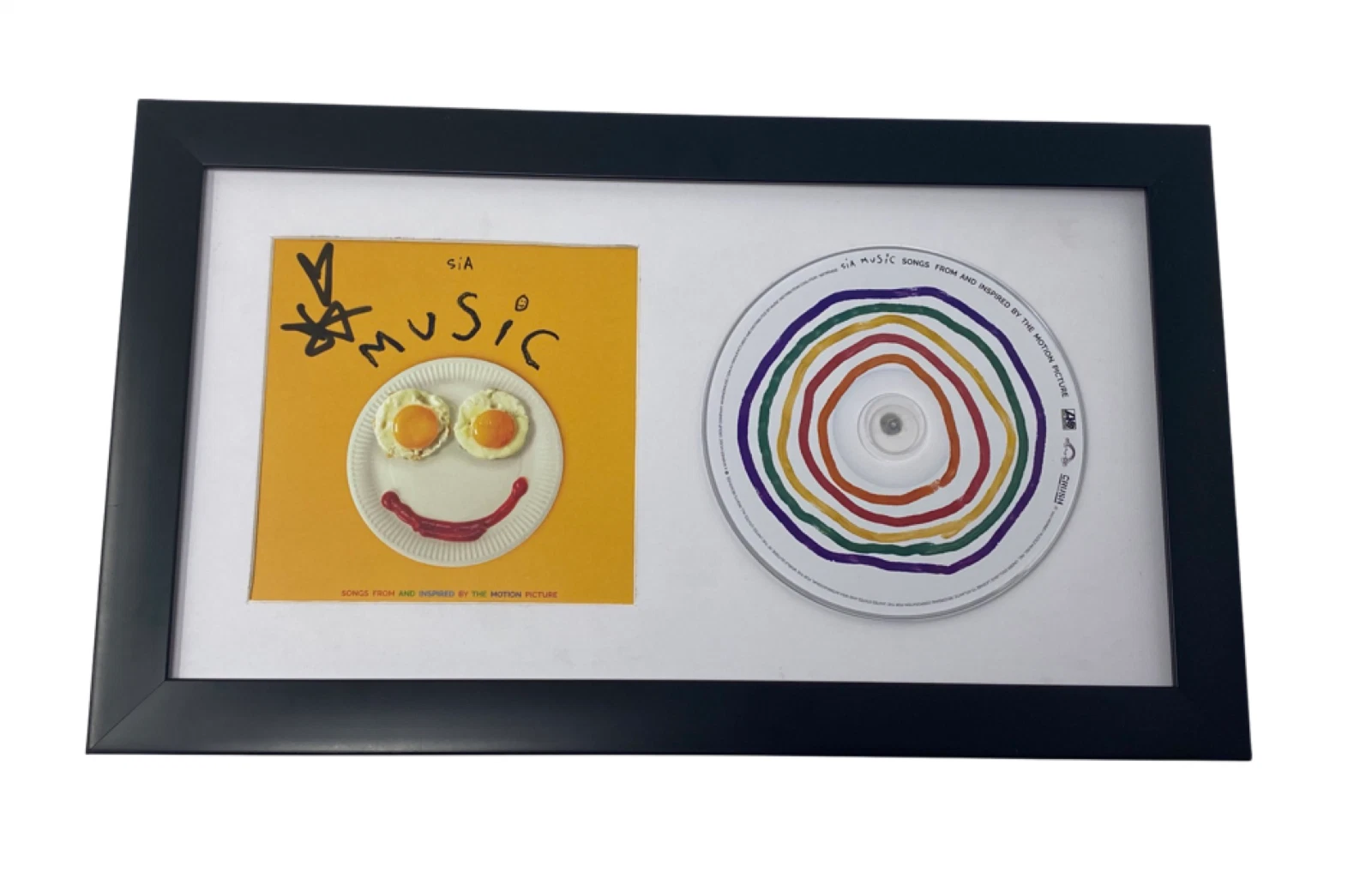Sia Furler Signed Autograph Music Movie Soundtrack Framed CD Display Beckett COA