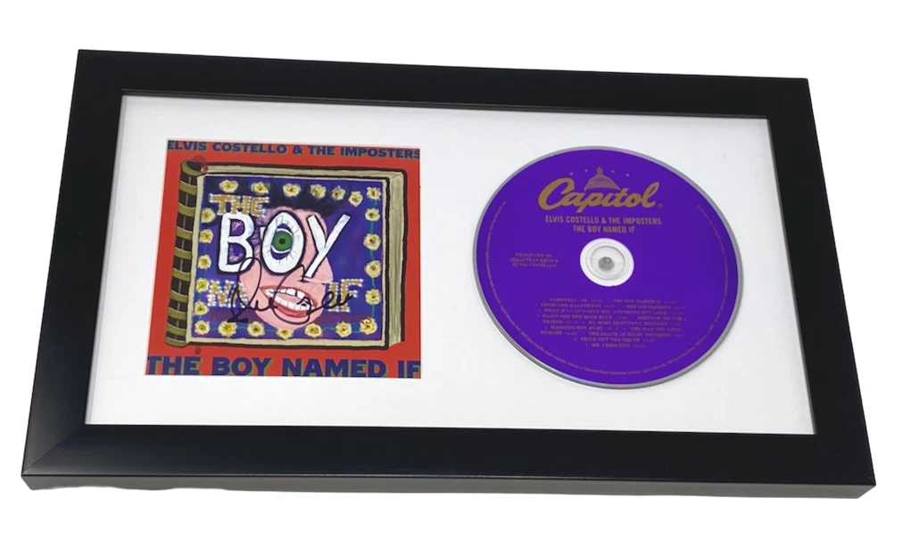 Elvis Costello Signed Autographed The Boy Named If Framed CD Display COA