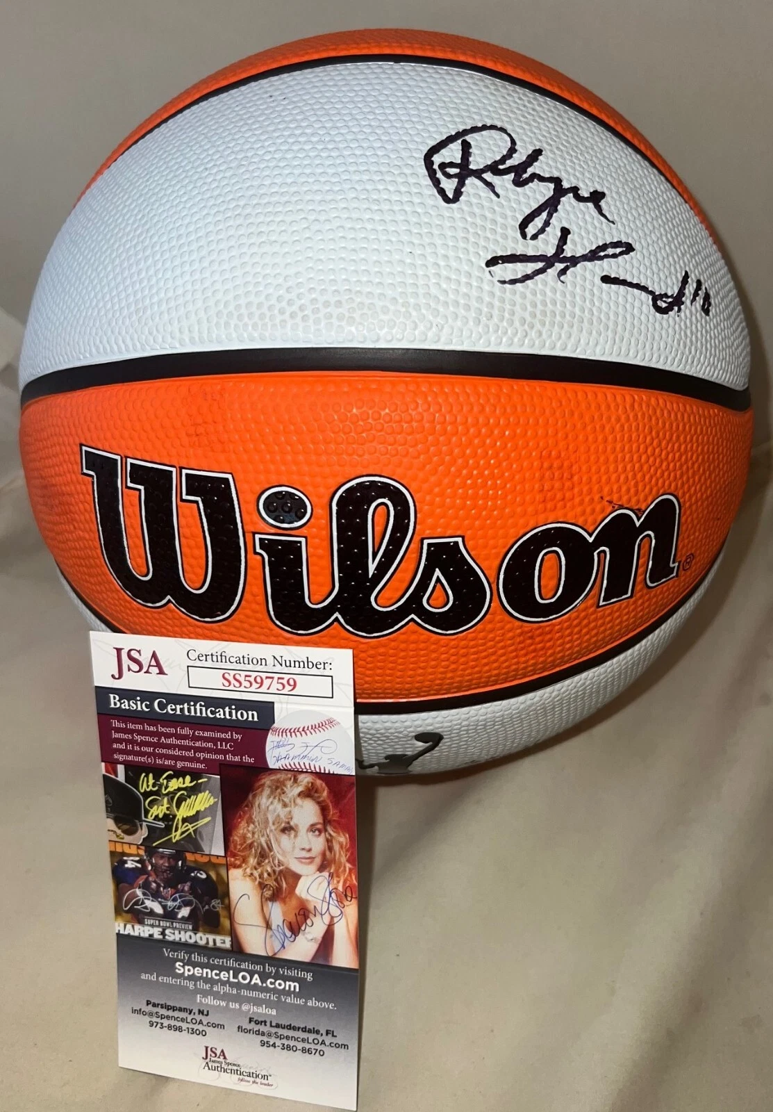 Rhyne Howard Atlanta Dream signed WNBA Basketball Ball autographed JSA