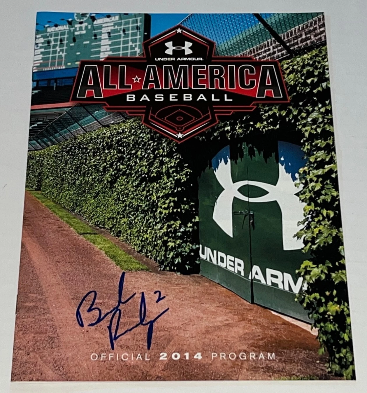 BRENDAN RODGERS COLORADO ROCKIES SIGNED 2014 UNDER ARMOUR PROGRAM AUTOGRAPHED #2 COLLECTIBLE MEMORABILIA