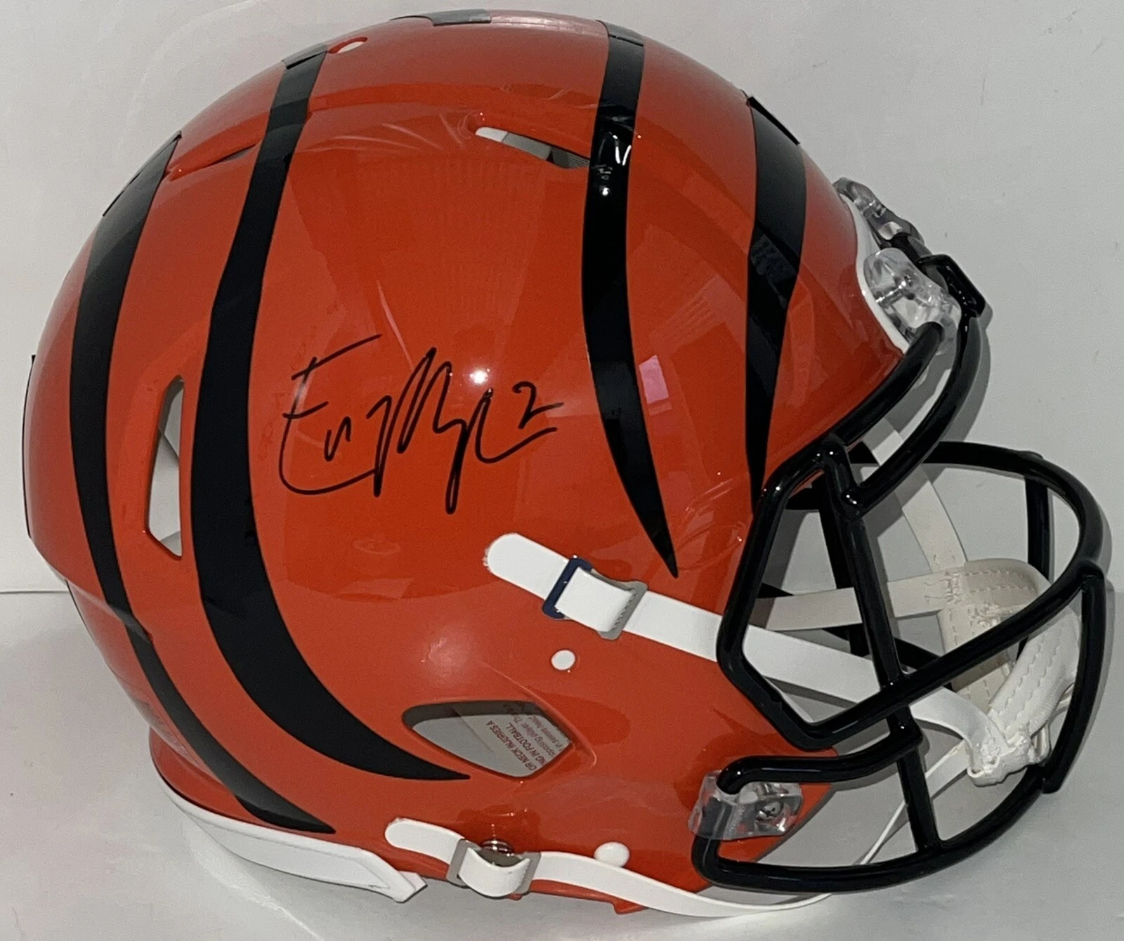 Evan McPherson Signed Autographed Cincinnati Bengals F/S Helmet Who Dey JSA