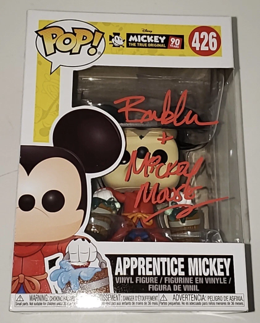 Bret Iwan Signed Mickey Mouse Funko Pop Vinyl 90th Apprentice Proof Psa/Dna