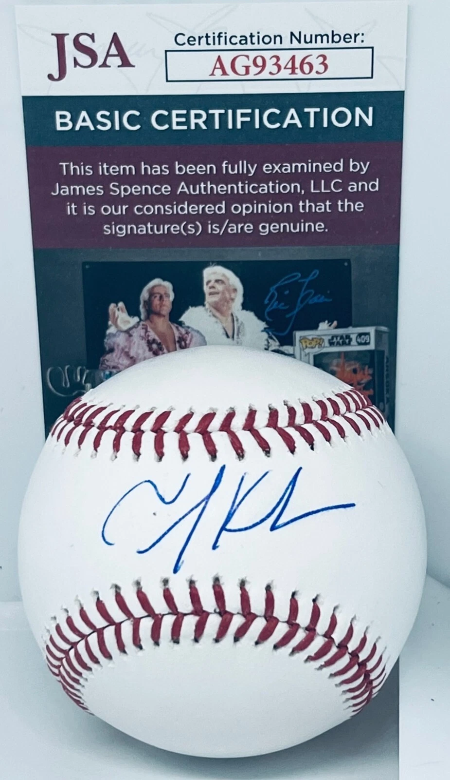 Tim Kurkjian ESPN Ford Frick signed MLB Baseball Ball autographed Rare JSA