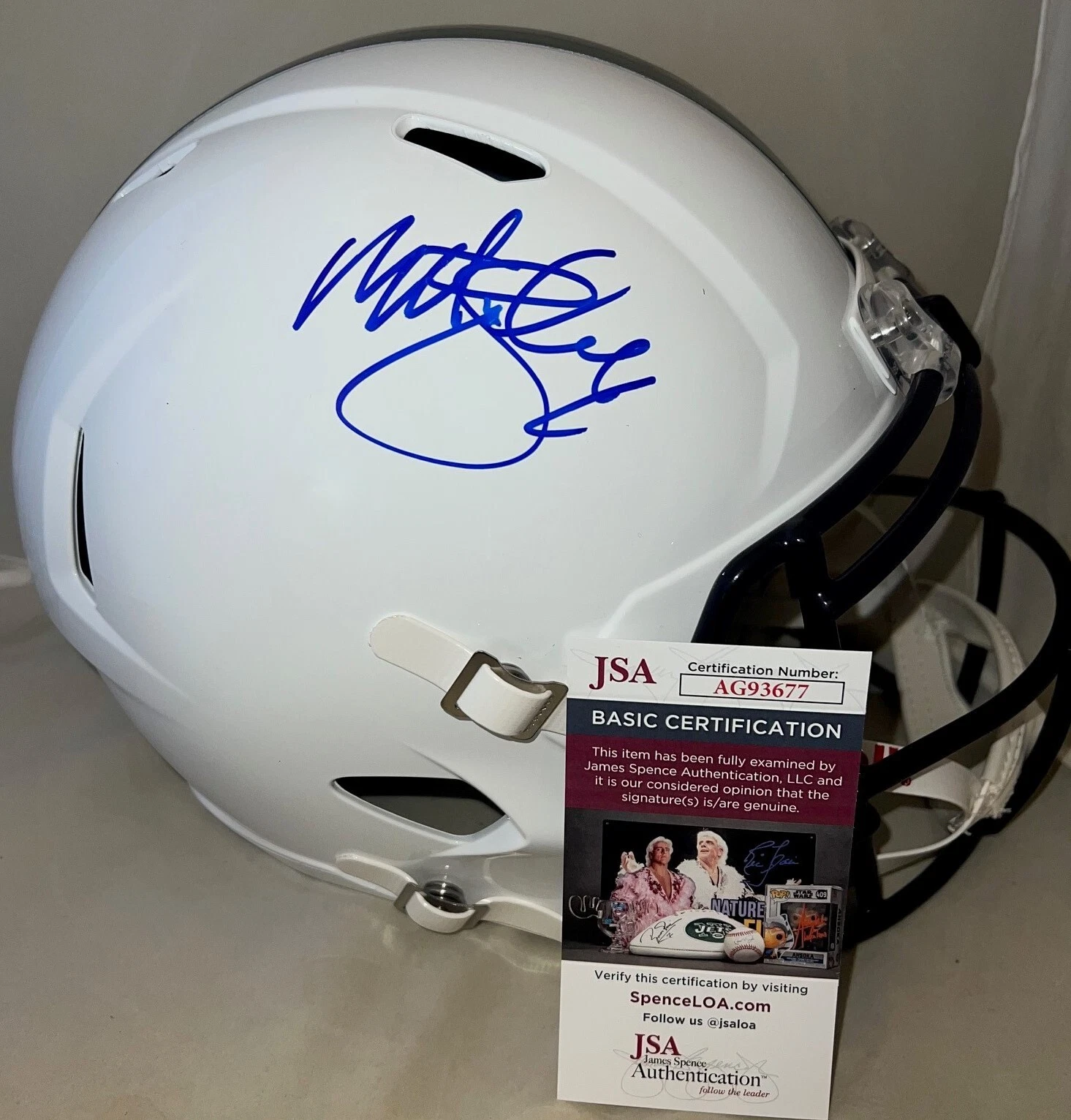 Matt Suhey signed Penn State Nittany Lions Speed F/S helmet autographed JSA