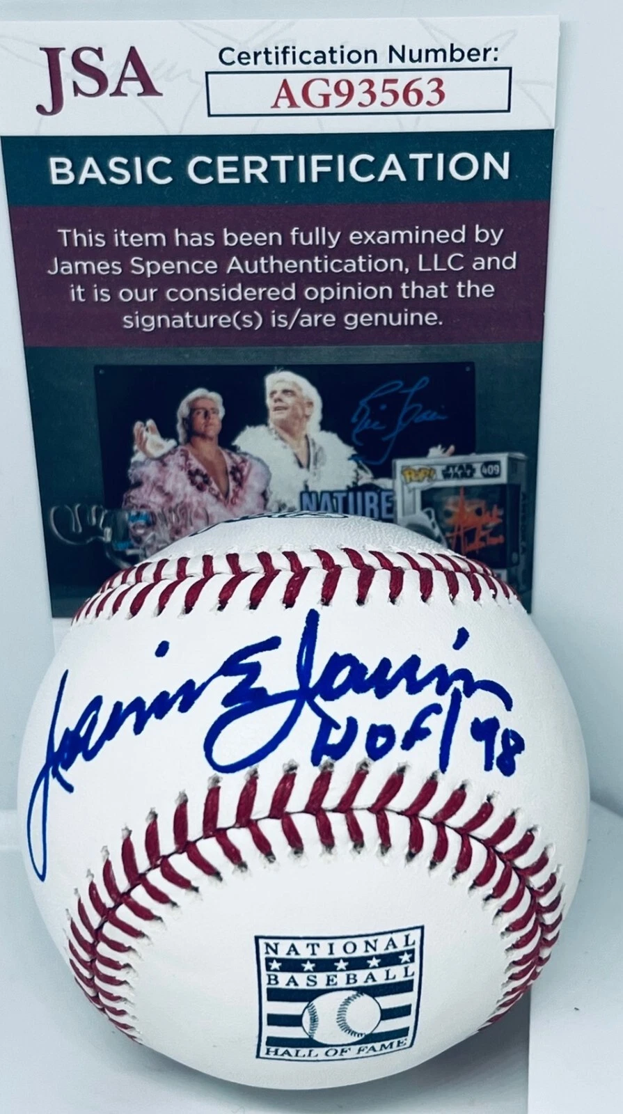 Jaime Jarrin Los Angeles Dodgers signed HOF Logo Baseball Ball W Inscription JSA