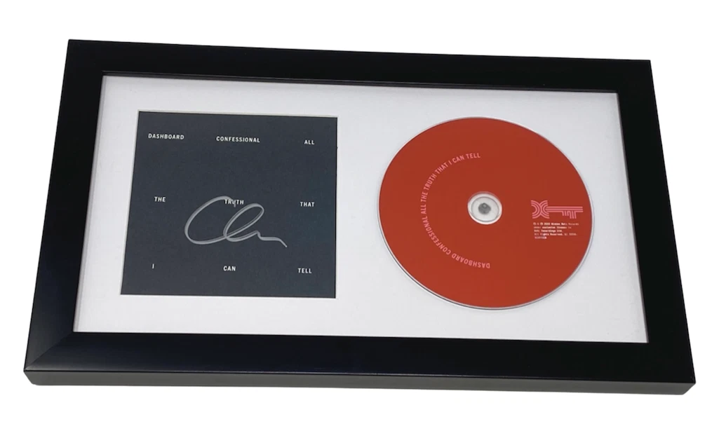 Dashboard Confessional Chris Carrabba Signed All The Truth Framed CD ACOA COA