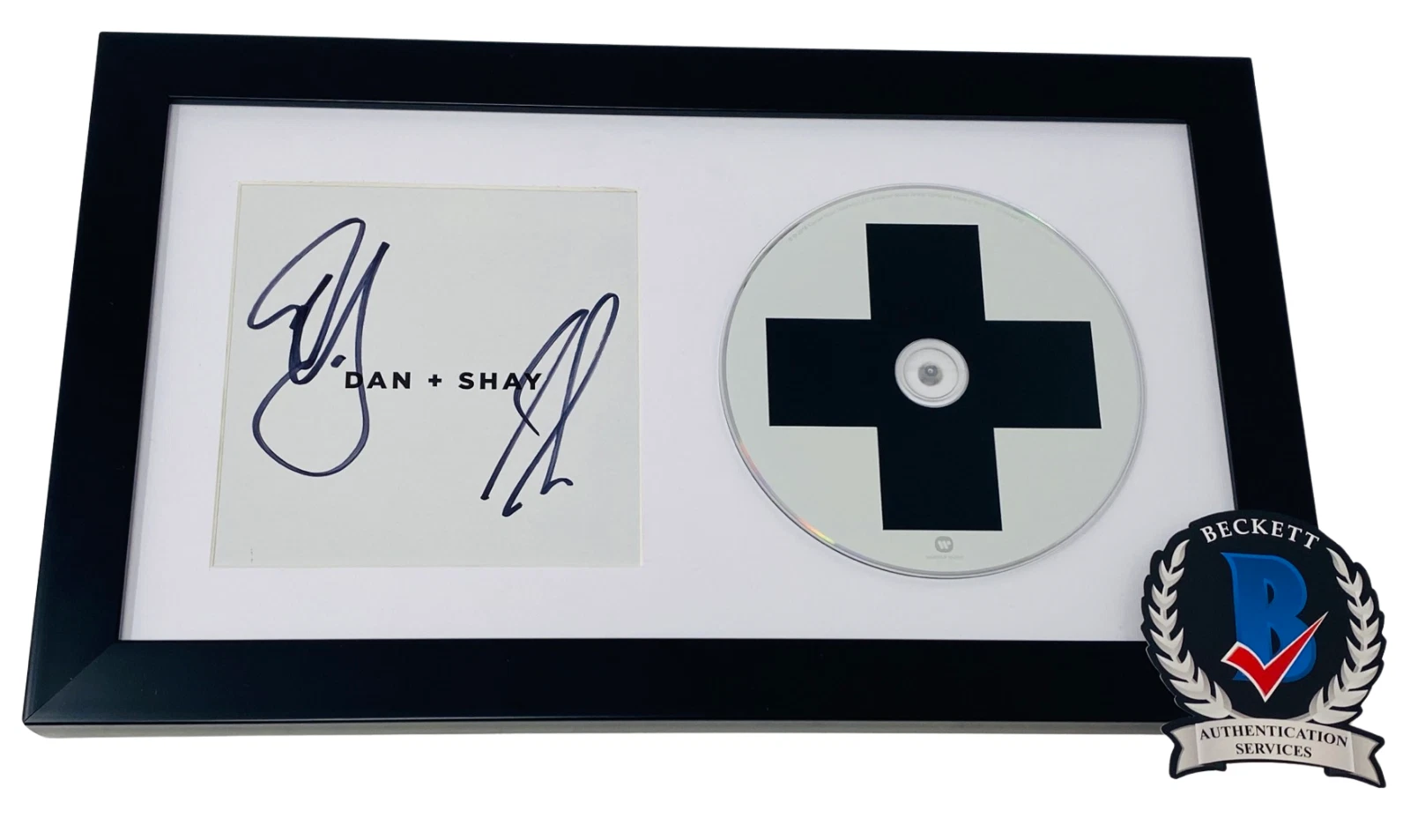 Dan + Shay Signed Autographed Self Titled Framed Matted CD Display Beckett COA