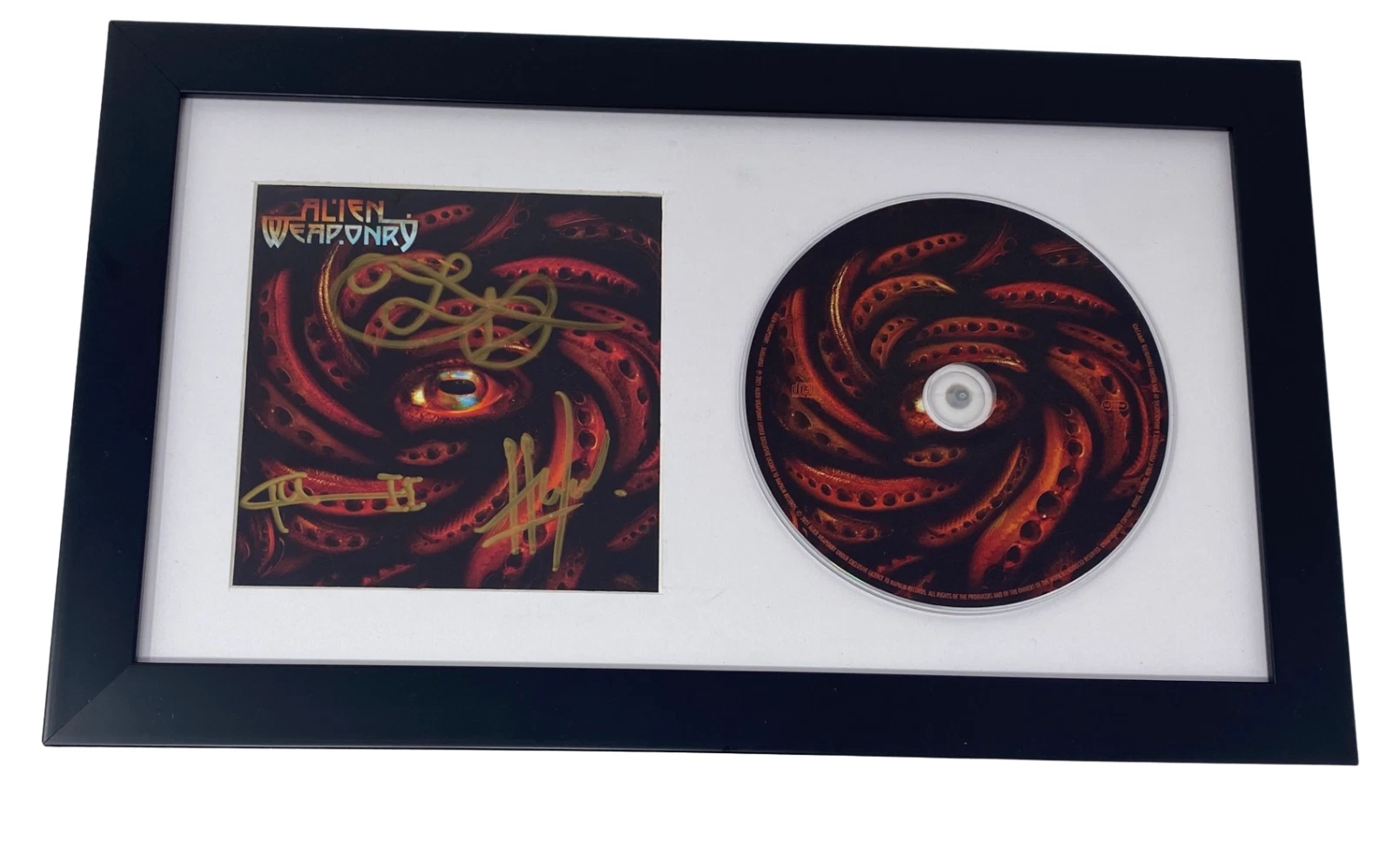Alien Weaponry Signed Autograph Tangaroa Framed CD Display Full Metal Band ACOA