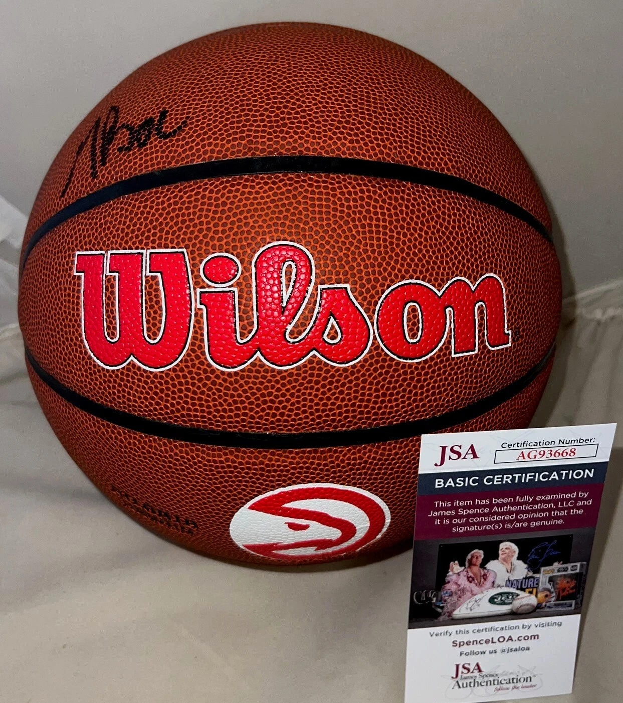 Doc Rivers signed Atlanta Hawks Logo Basketball Ball autographed JSA