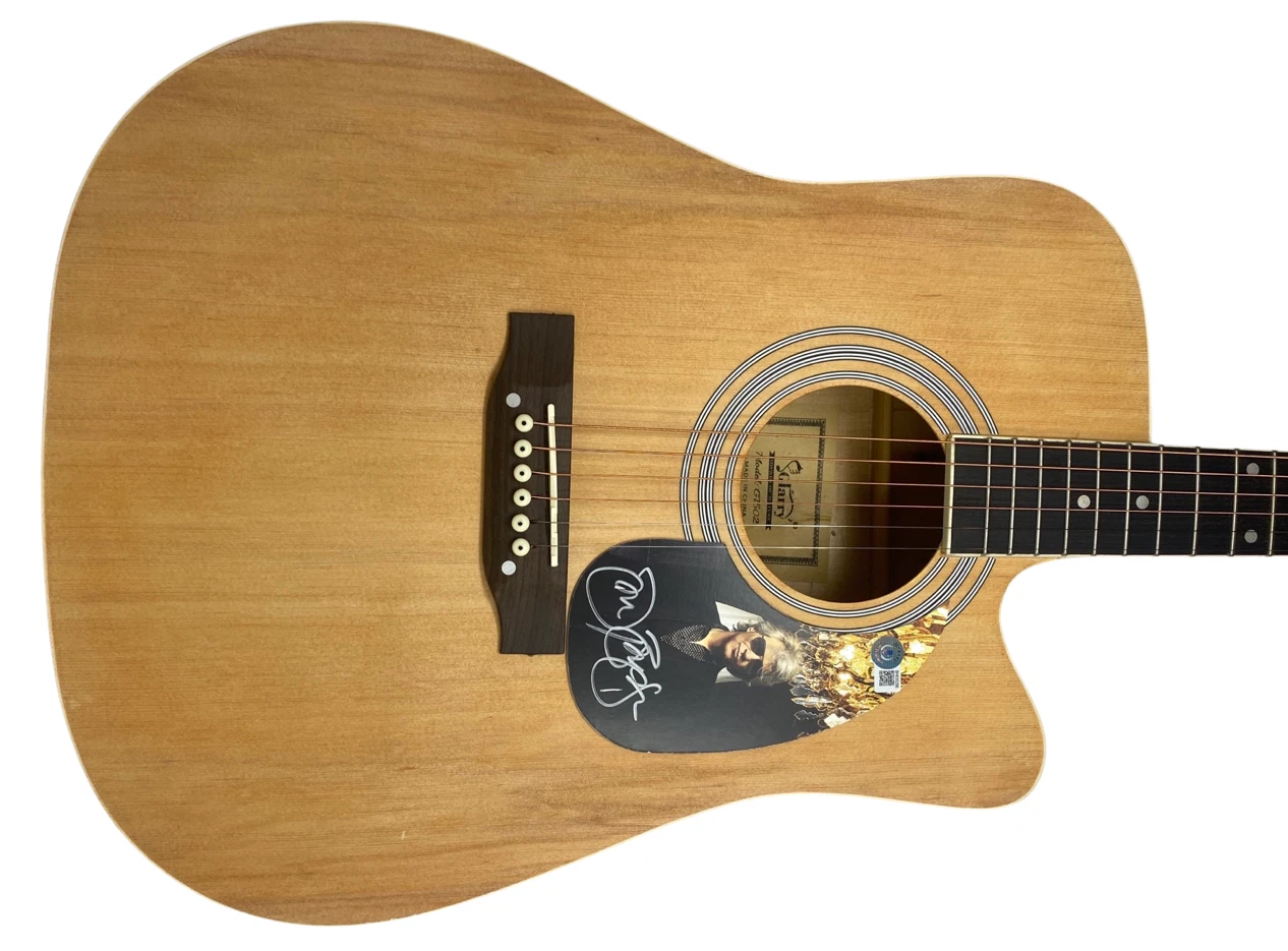 Jon Bon Jovi Signed Autographed Full Size Acoustic Guitar Bon Jovi Beckett COA