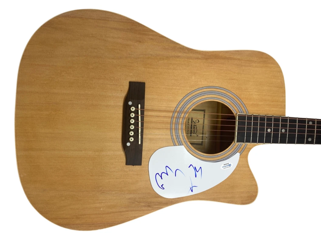 Billy Ray Cyrus Signed Autographed Acoustic Guitar Country Star Miley ACOA COA