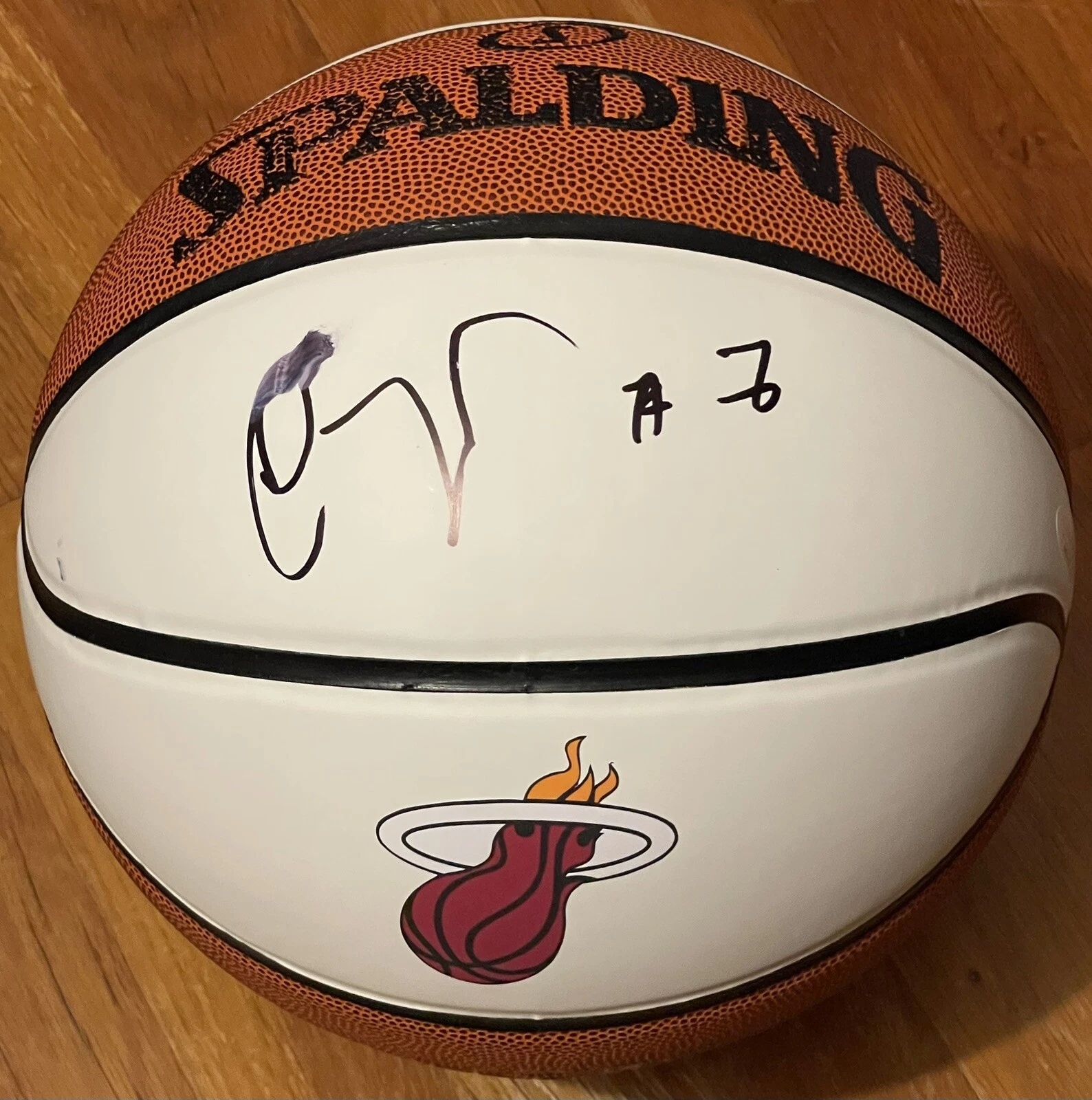 Goran Dragic Signed Autographed Miami Heat Logo Basketball JSA COA