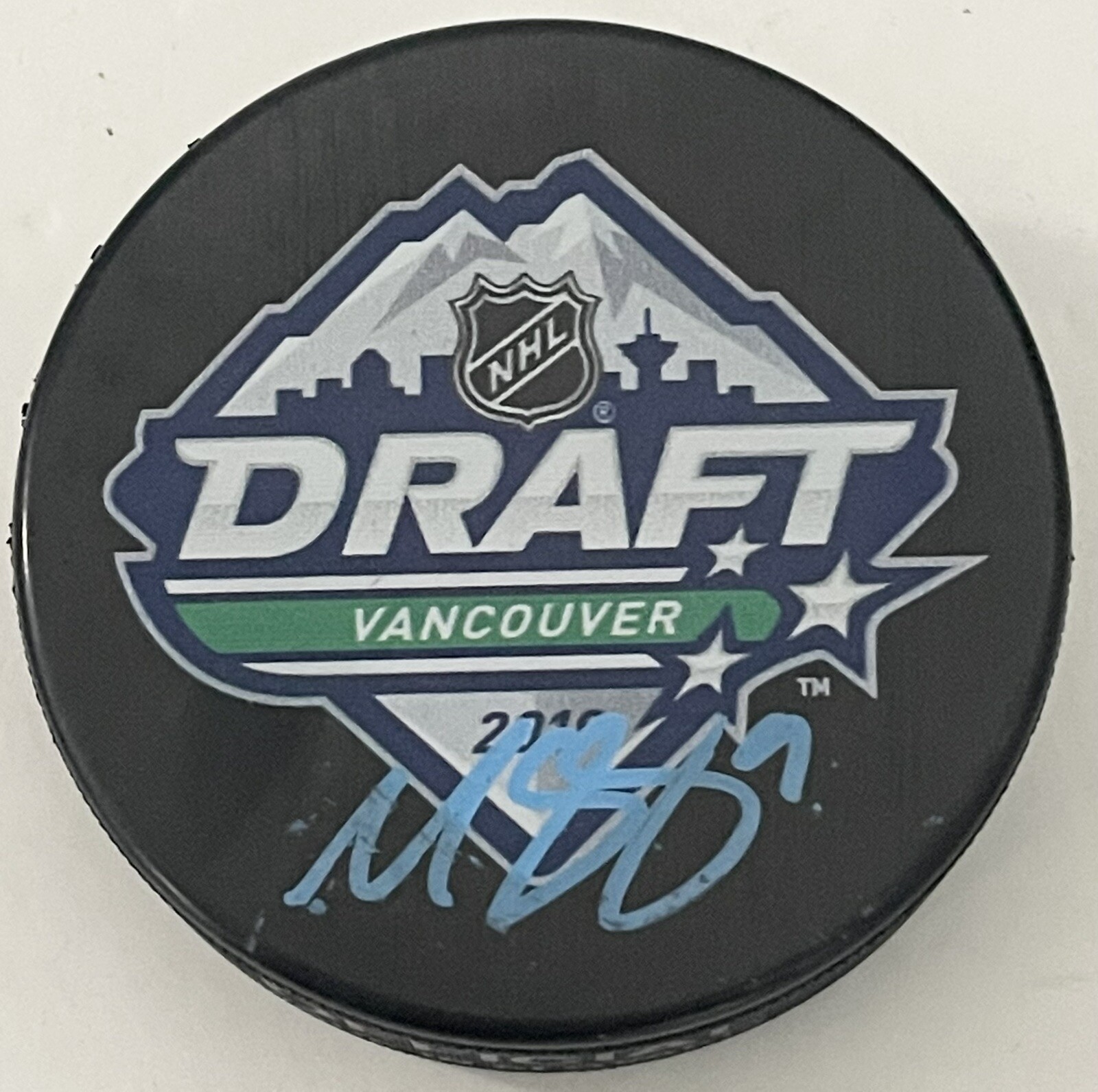 Matthew Boldy 2019 NHL Draft Puck 1st Round Pick Minnesota Wild PSA/DNA