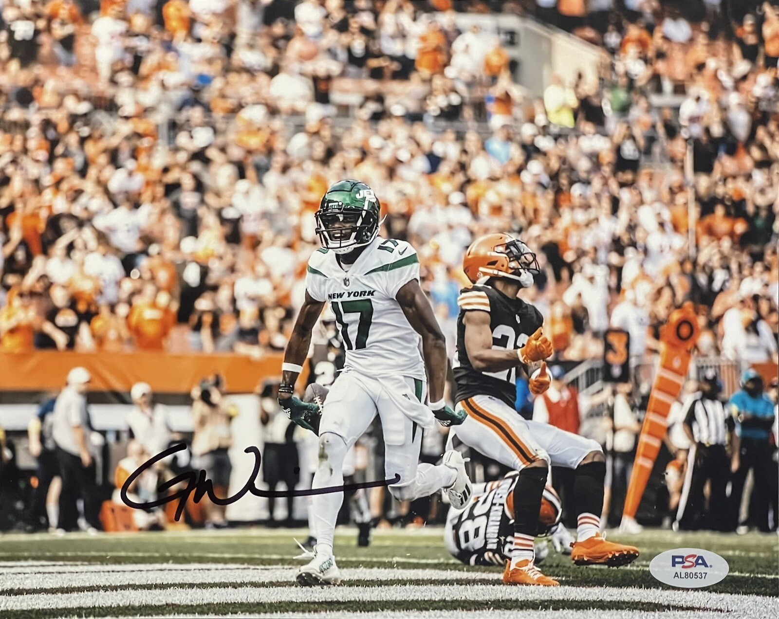 Garrett Wilson Signed Autographed New York Jets OROY PSA/DNA COA