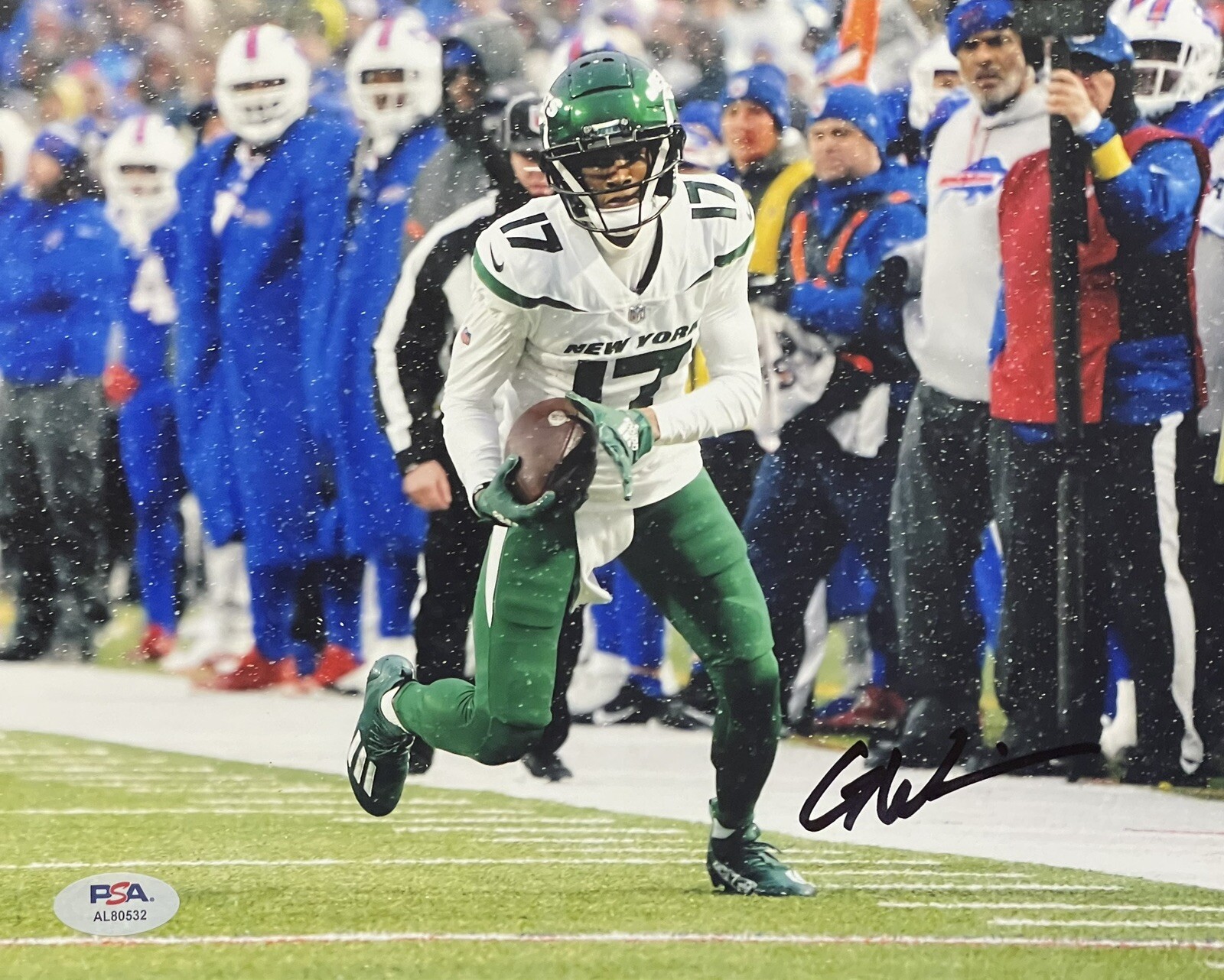 Garrett Wilson Signed Autographed New York Jets OROY PSA/DNA COA
