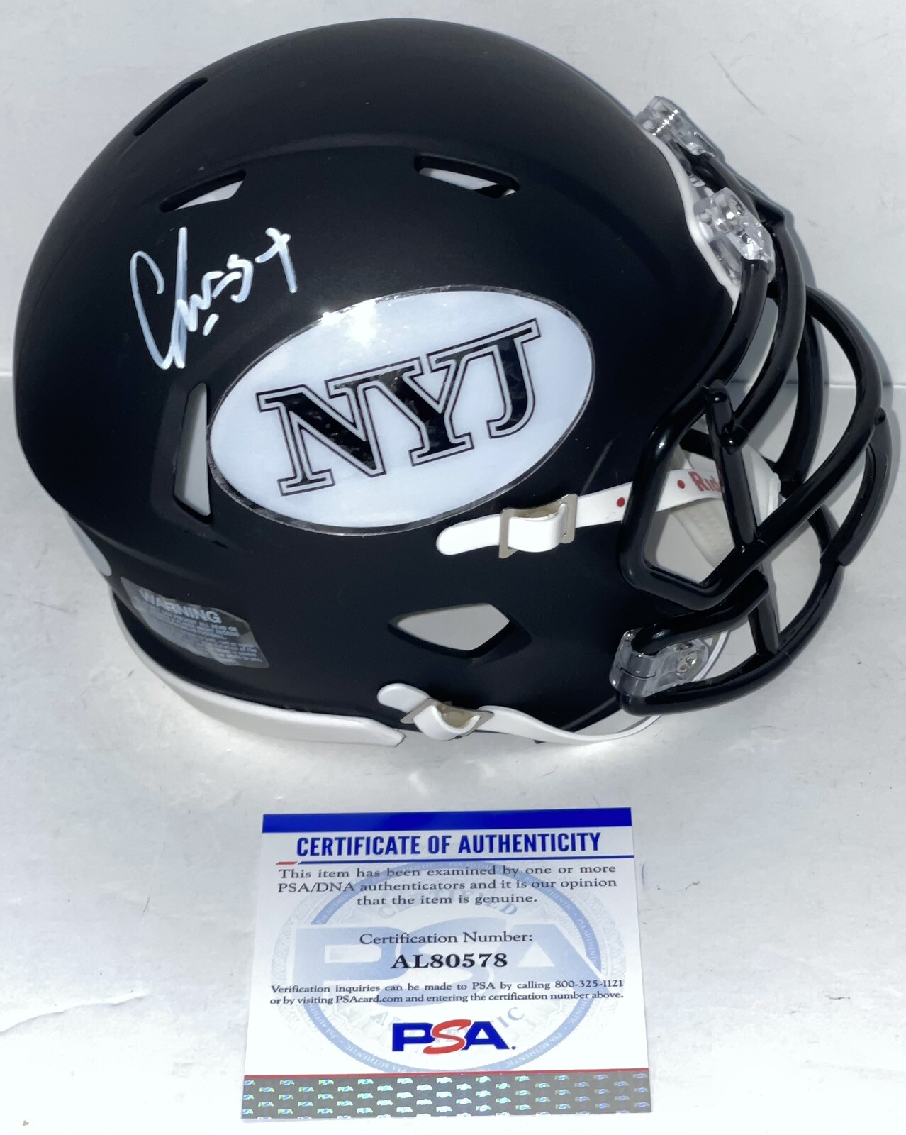 CJ Mosley Signed Autographed New York Jets Mini Helmet PSA/DNA COA