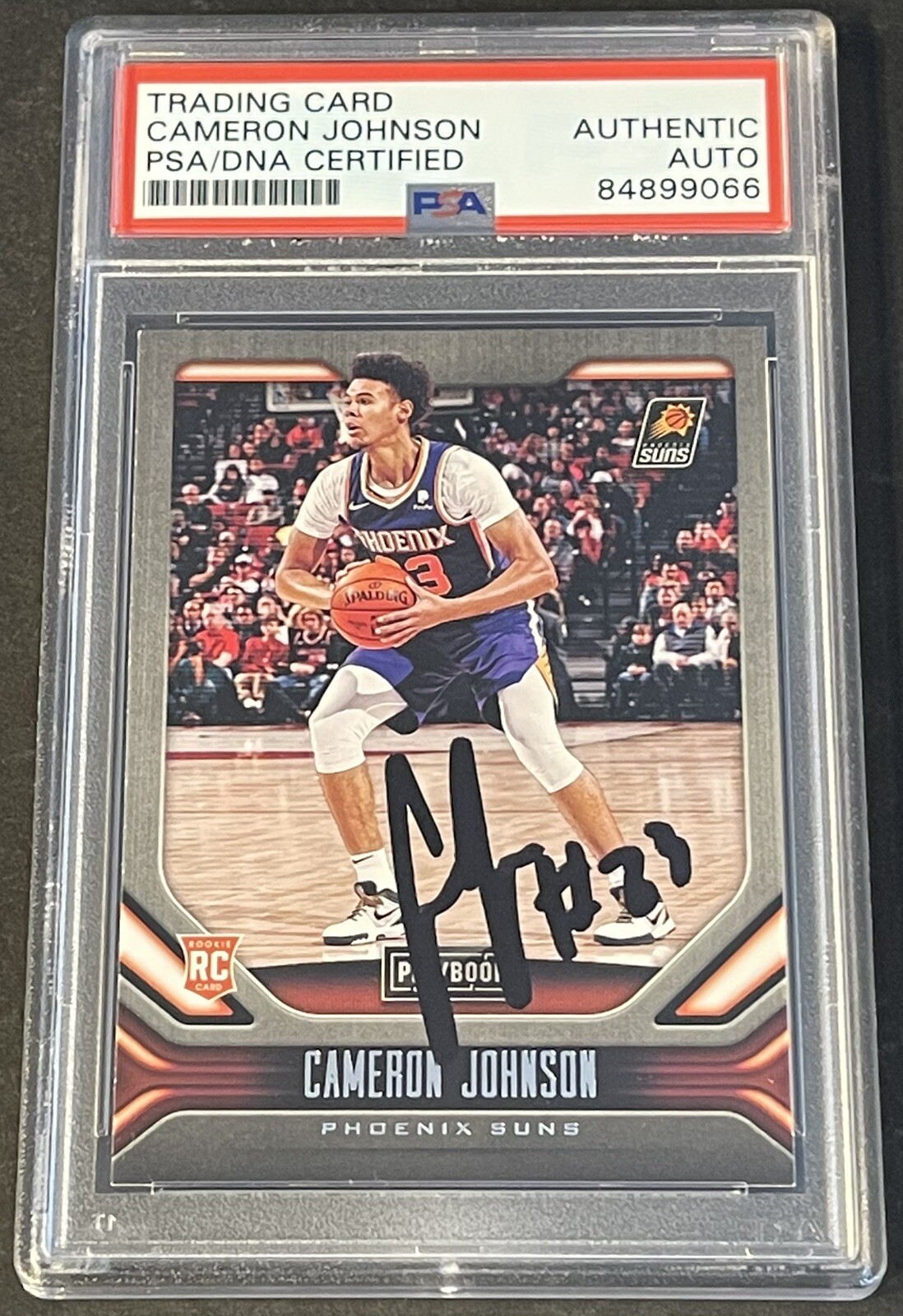 Cameron Johnson 2019/2020 Chronicles Playbook Signed Nets RC Card PSA/DNA Slab