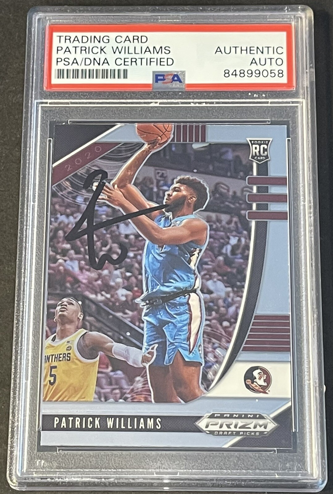 Patrick Williams 2020 Panini Prizm Signed Rookie Card PSA/DNA Slab Chicago Bulls