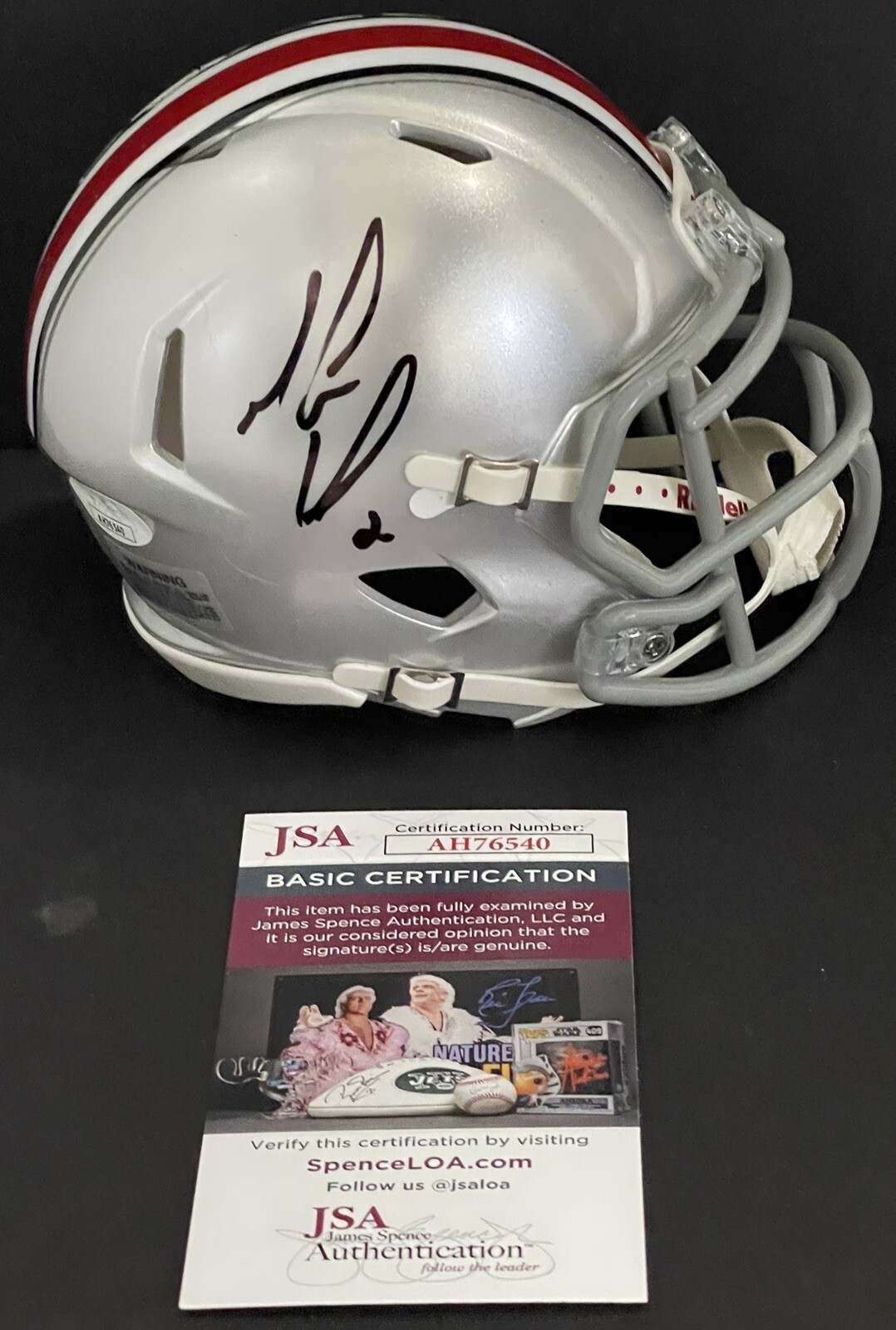 Mike Doss Signed Autographed Ohio State Buckeyes Mini Helmet 02 Champs CHOF JSA