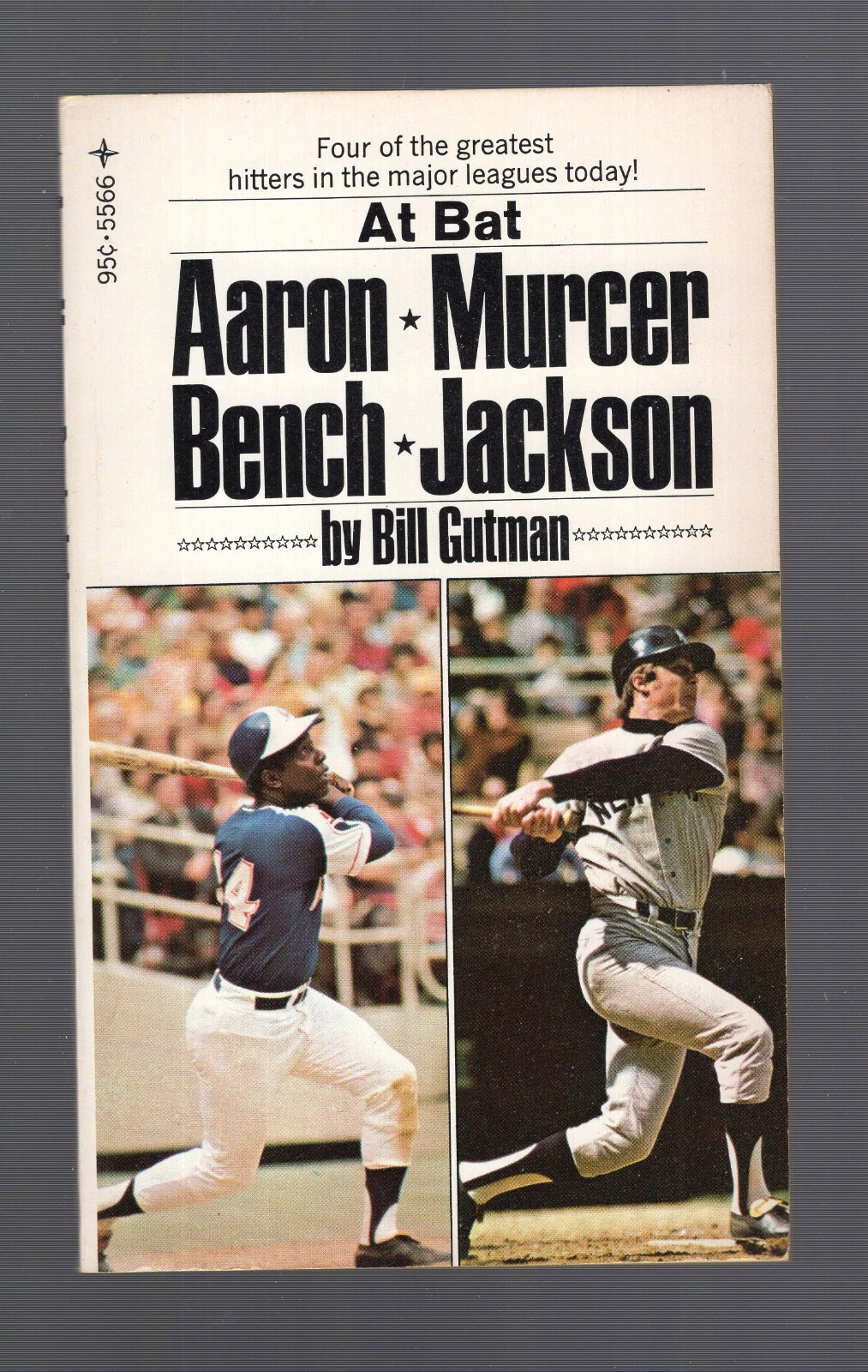 AARON+MURCER+BENCH+JACKSON AT BAT PAPERBACK BOOK FROM 1973    PRISTINE CONDITION COLLECTIBLE MEMORABILIA