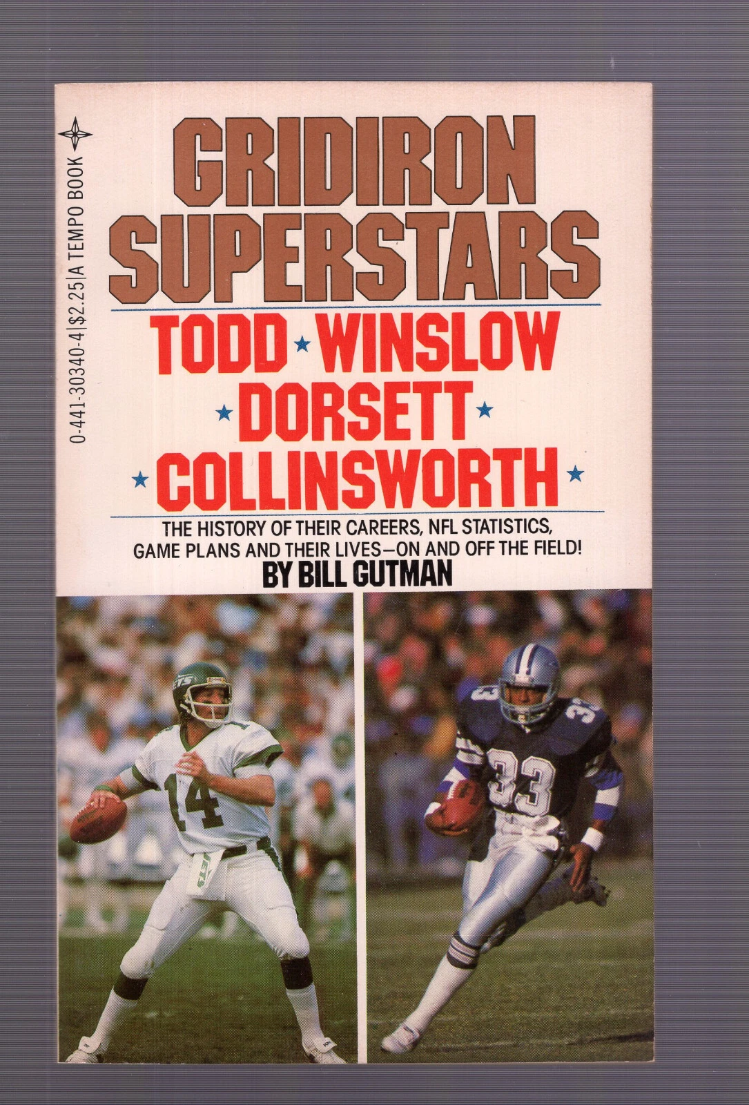 GRIDIRON SUPERSTARS TONY DORSETT PAPERBACK BOOK FROM 1983     PRISTINE CONDITION