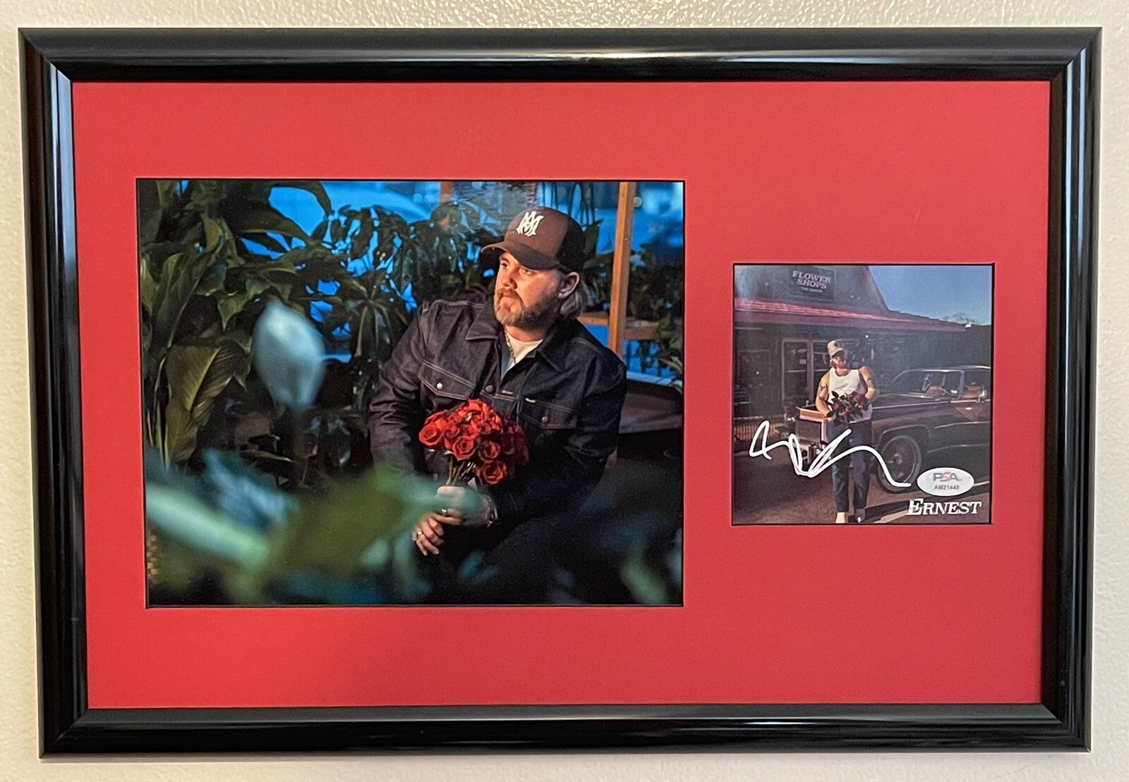Ernest Signed Autographed Custom Framed Flower Shops Cd Cover Psa/Dna