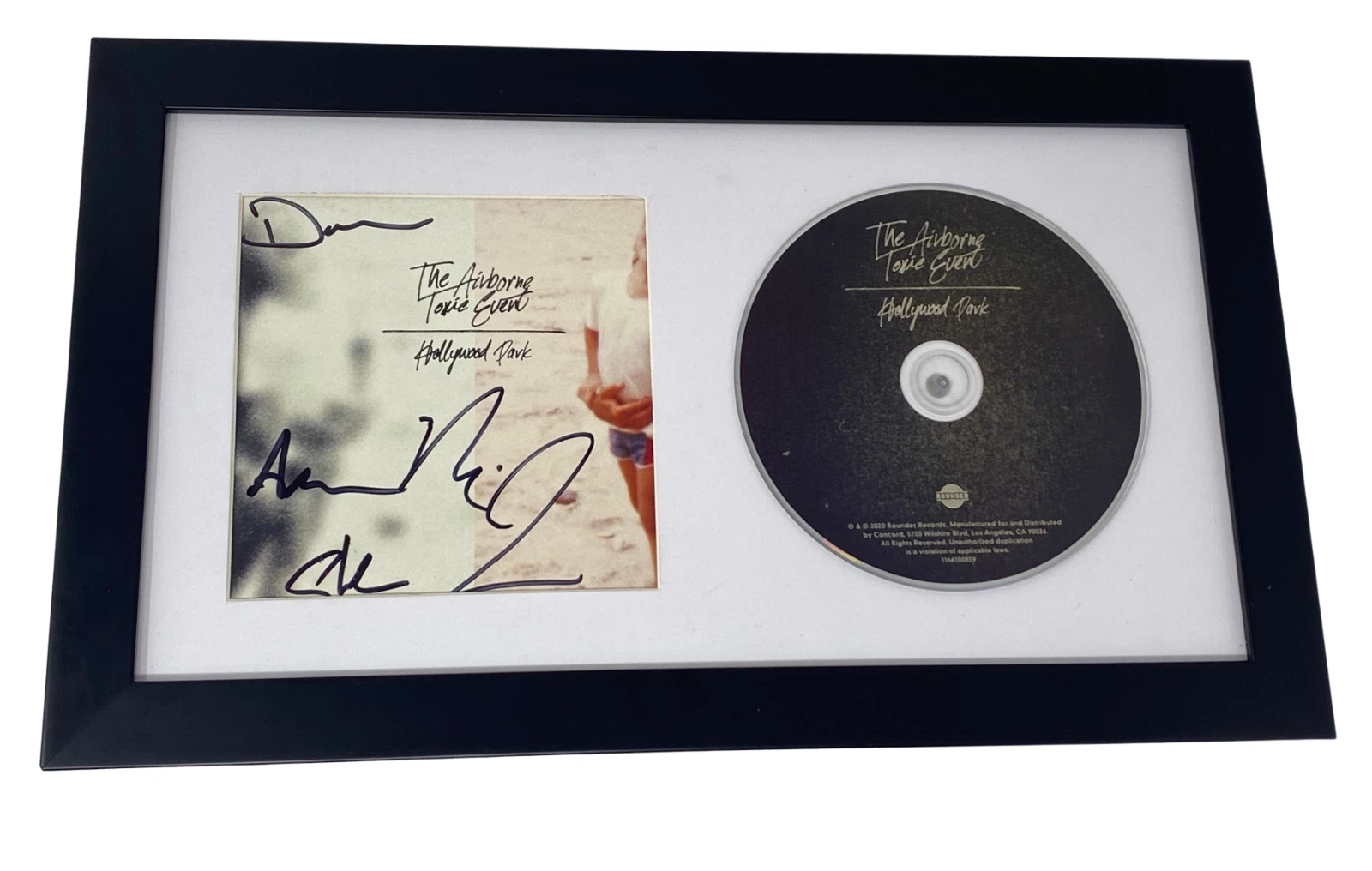 The Airborne Toxic Event Signed Hollywood Park CD Framed Display Autograph ACOA