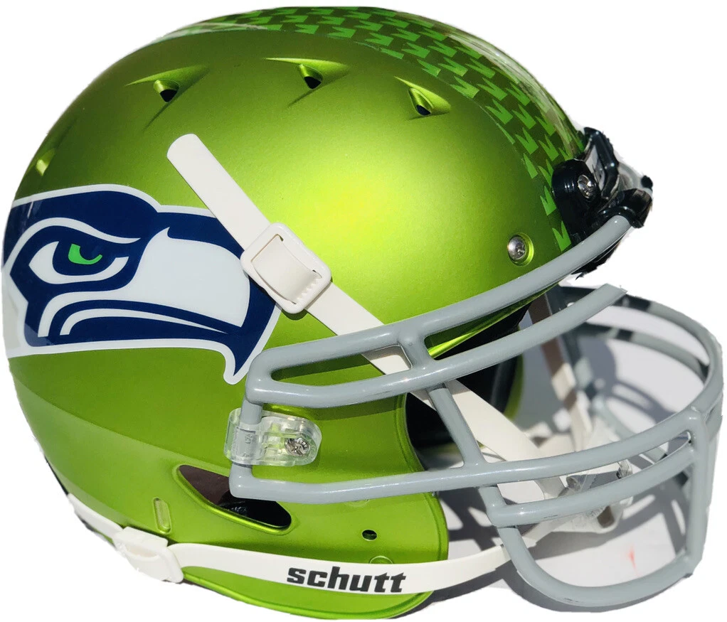 SEATTLE SEAHAWKS FULL SIZE CUSTOM BLAZE AUTHENTIC FOOTBALL HELMET! GO HAWKS!