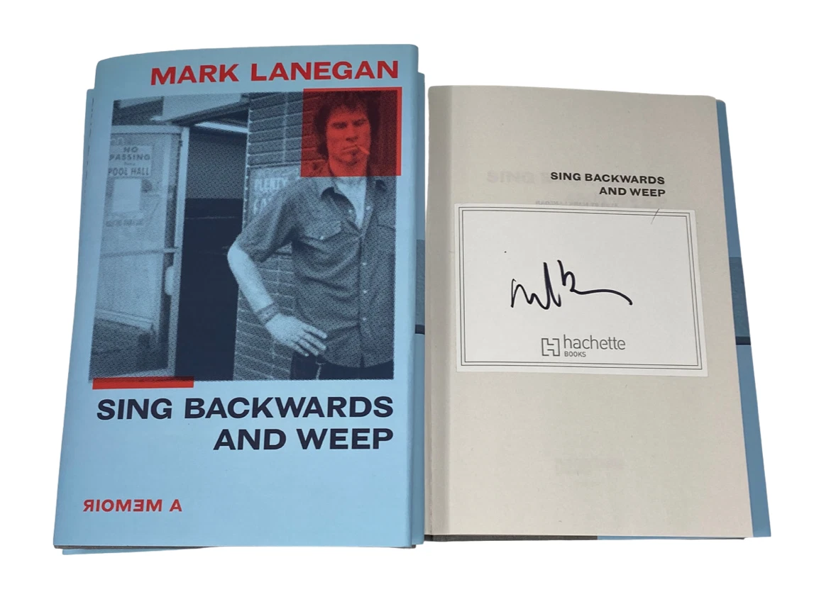 Mark Lanegan Signed Sing Backwards and Weep Book Screaming Trees Mad Season COA