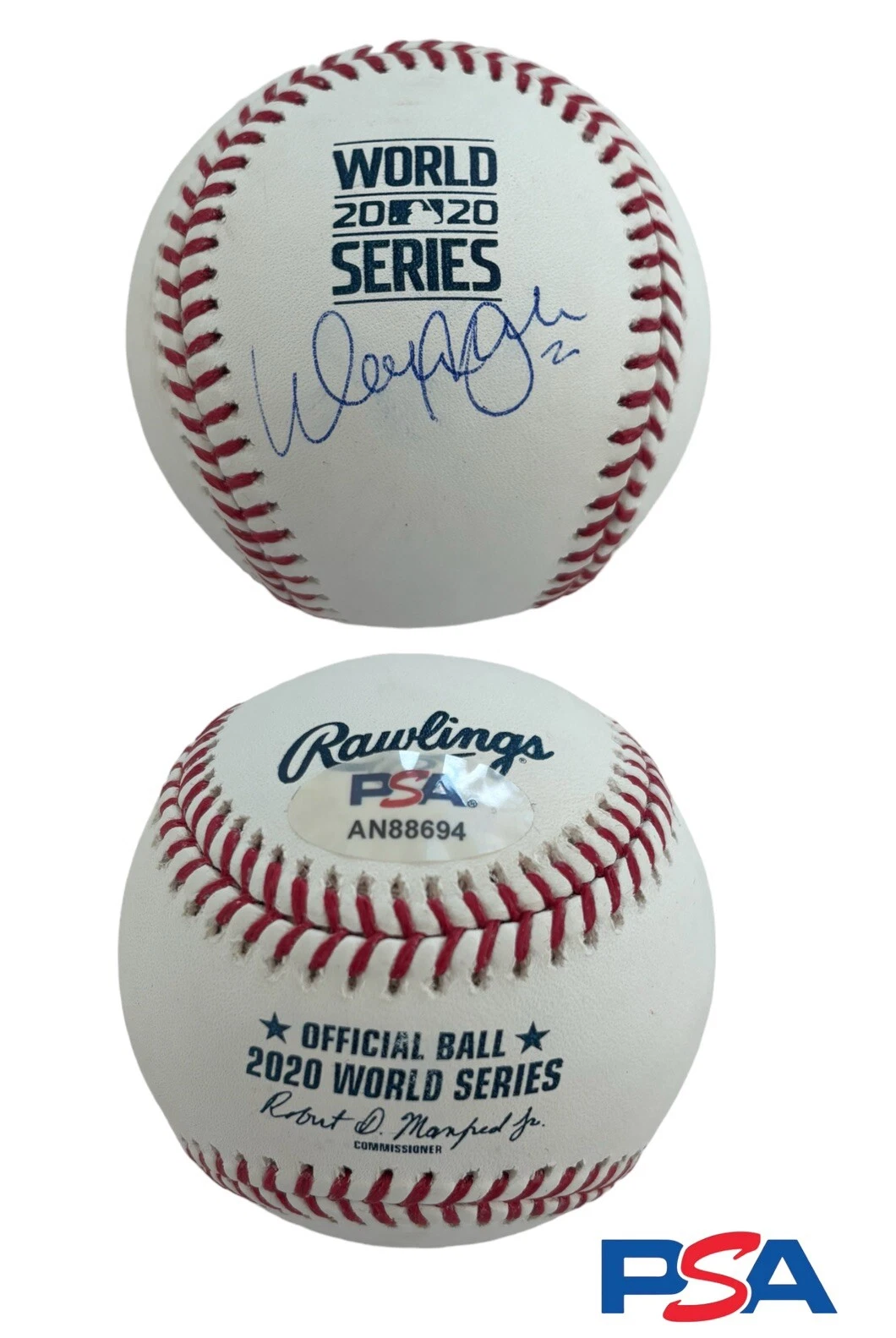 Walker Buehler Signed Official 2020 World Series Baseball Psa/Dna Coa LA Dodgers