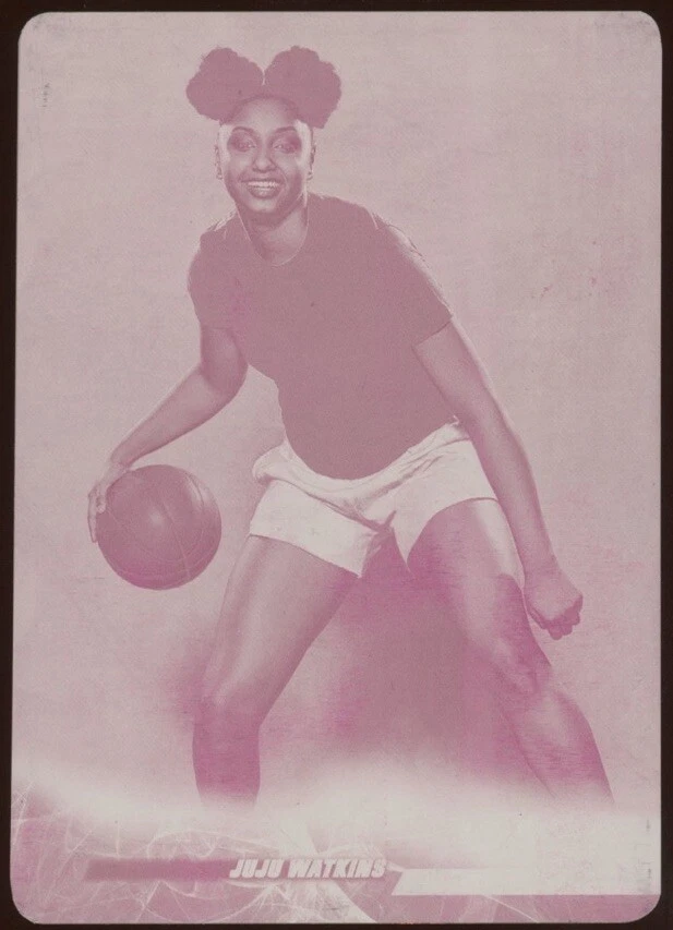 2023 Goodwin Champions #53 JuJu Watkins Magenta Printing Plate 1/1 USC TROJANS