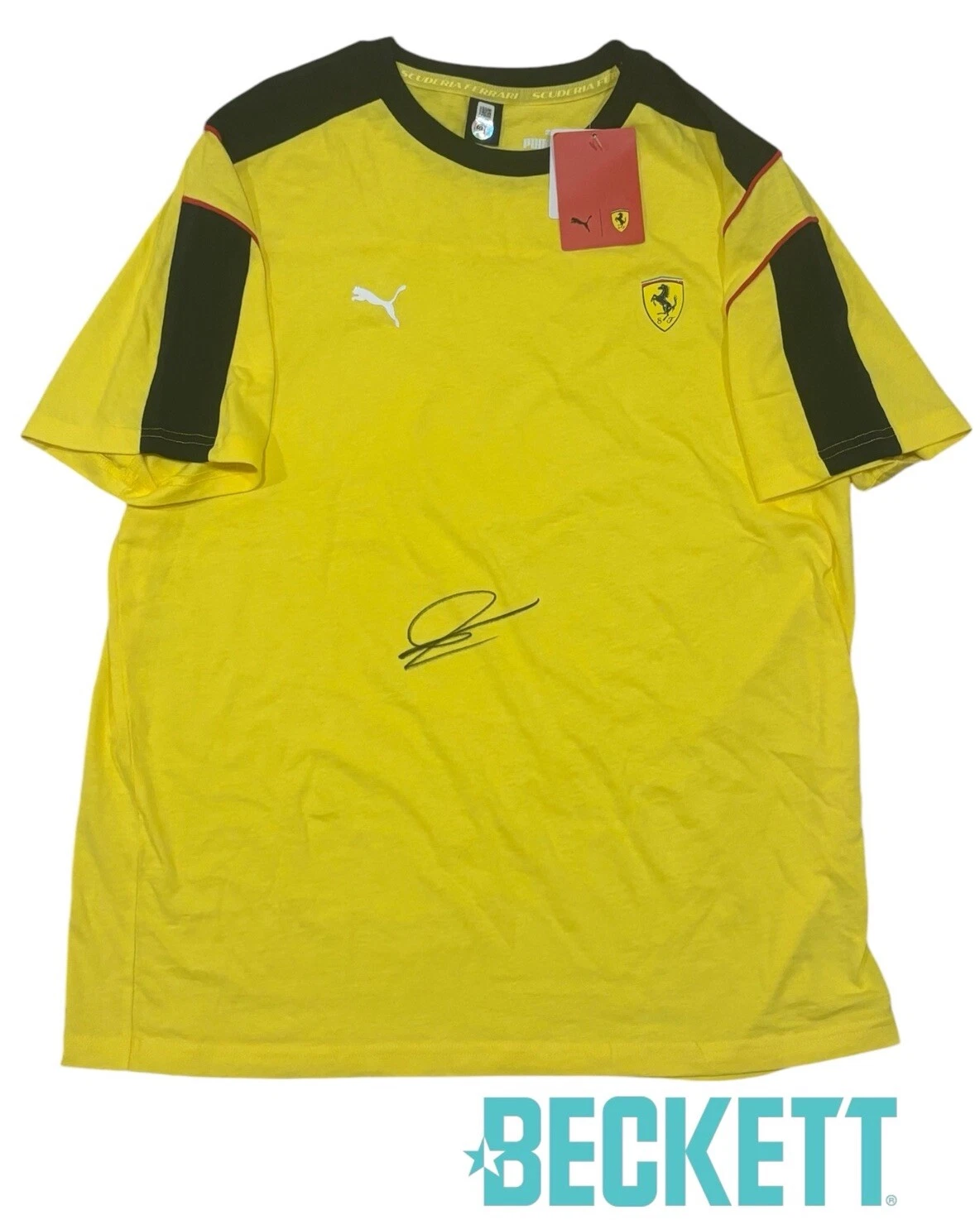 Frederic Vasseur Signed Official F1 Scuderia Ferrari Racing Shirt BECKETT AUTO