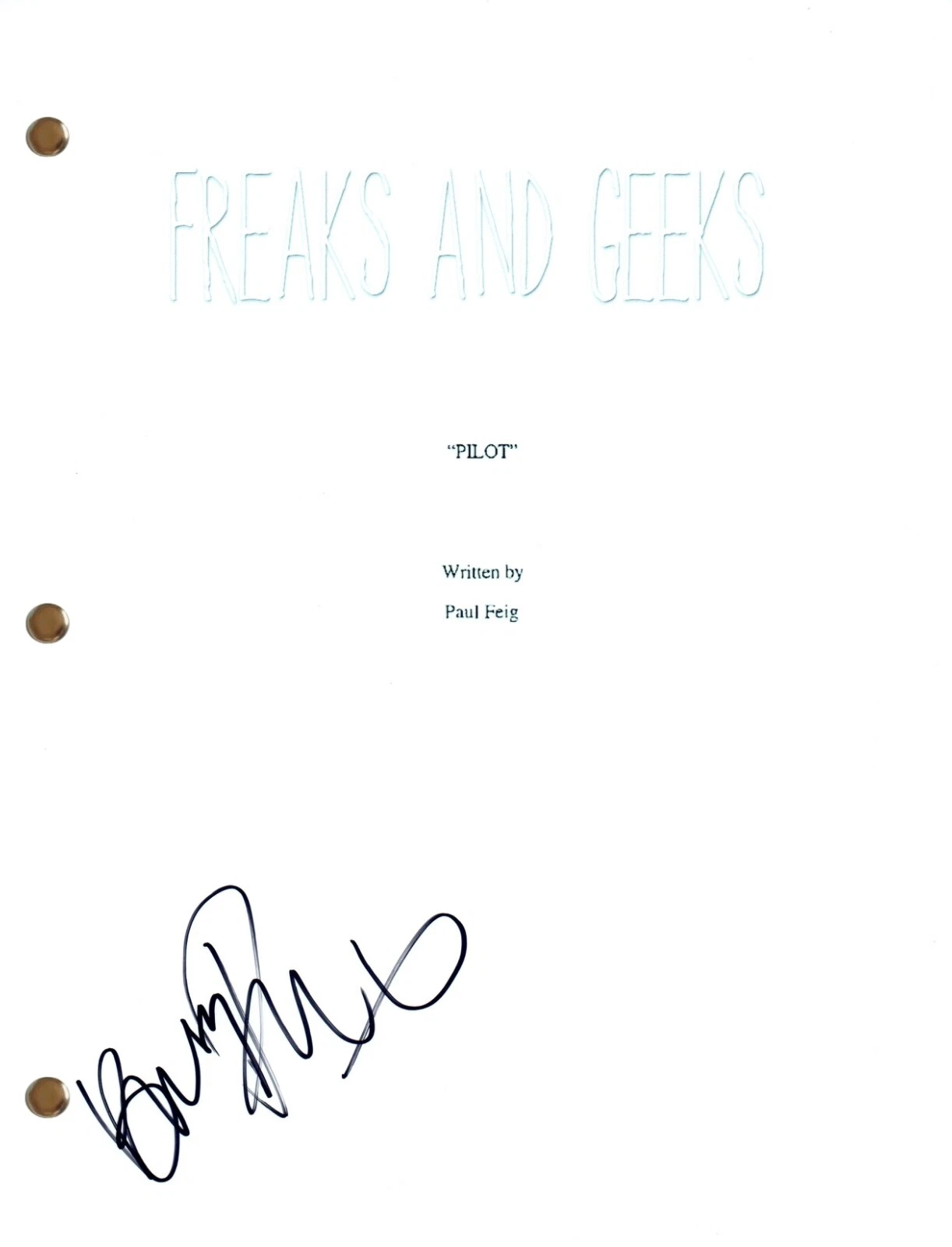 Busy Philipps Signed Autograph Freaks and Geeks Pilot Script Full Screenplay COA
