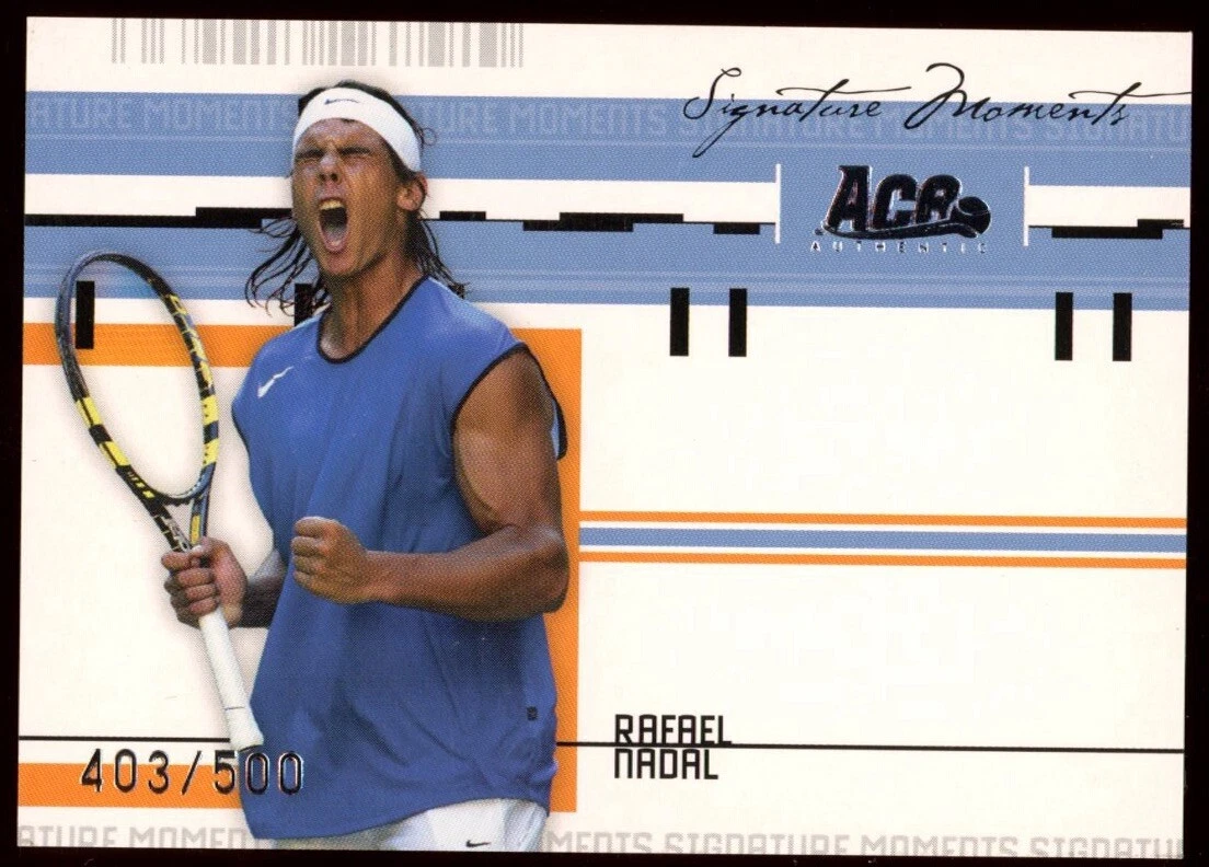 2005 Ace Authentic #SM-5 Rafael Rafa Nadal Signature Moments Card /500 Spain