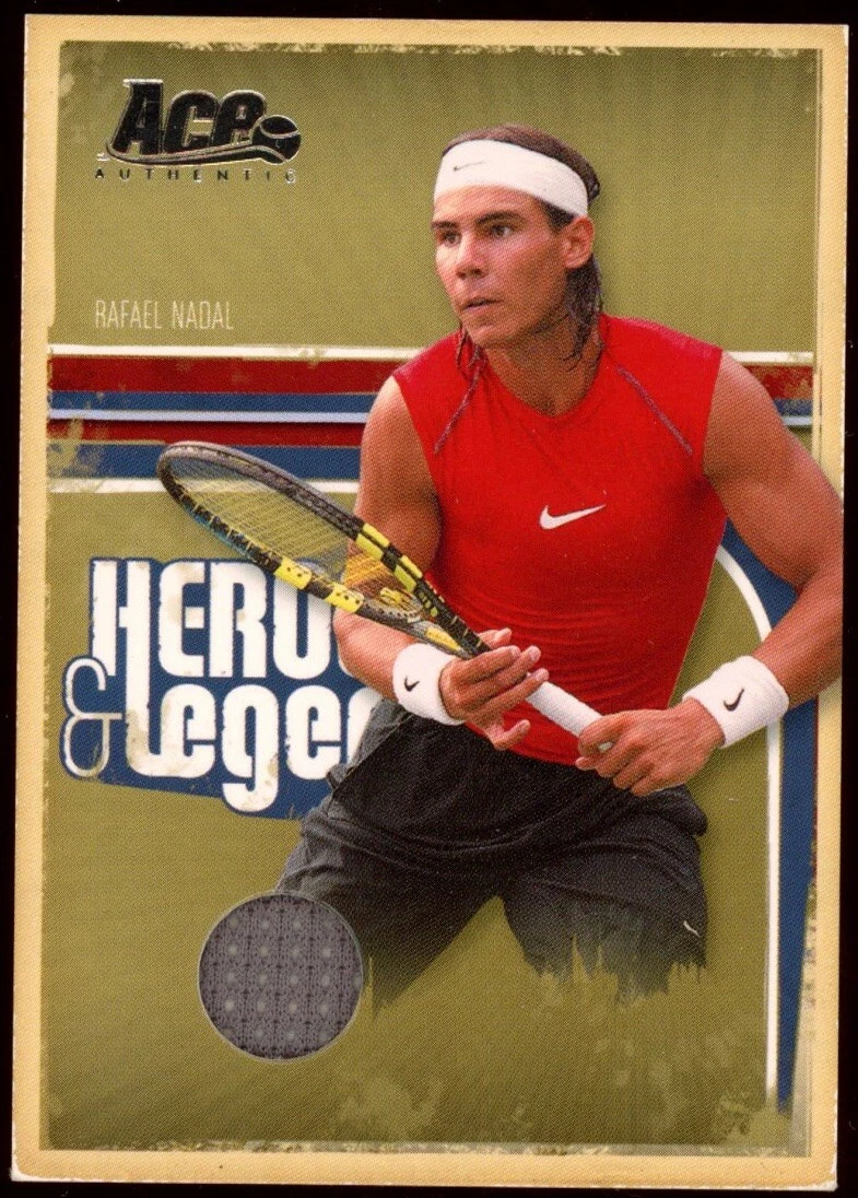 2006 Ace Authentic #65 Rafael Nadal Heroes & Legends Match Worn Jersey /500