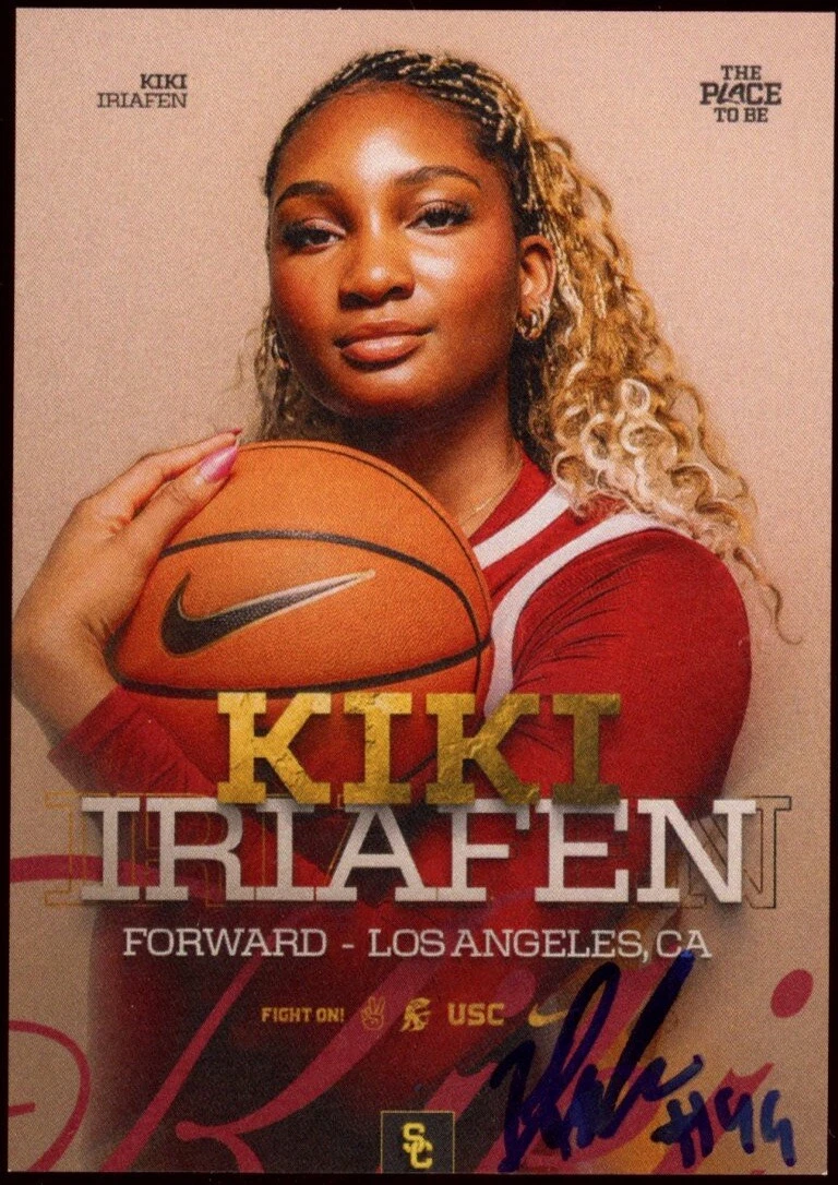 Kiki Iriafen Signed Official USC TROJANS Trading Rookie Card #44 SGA 11/15/2024