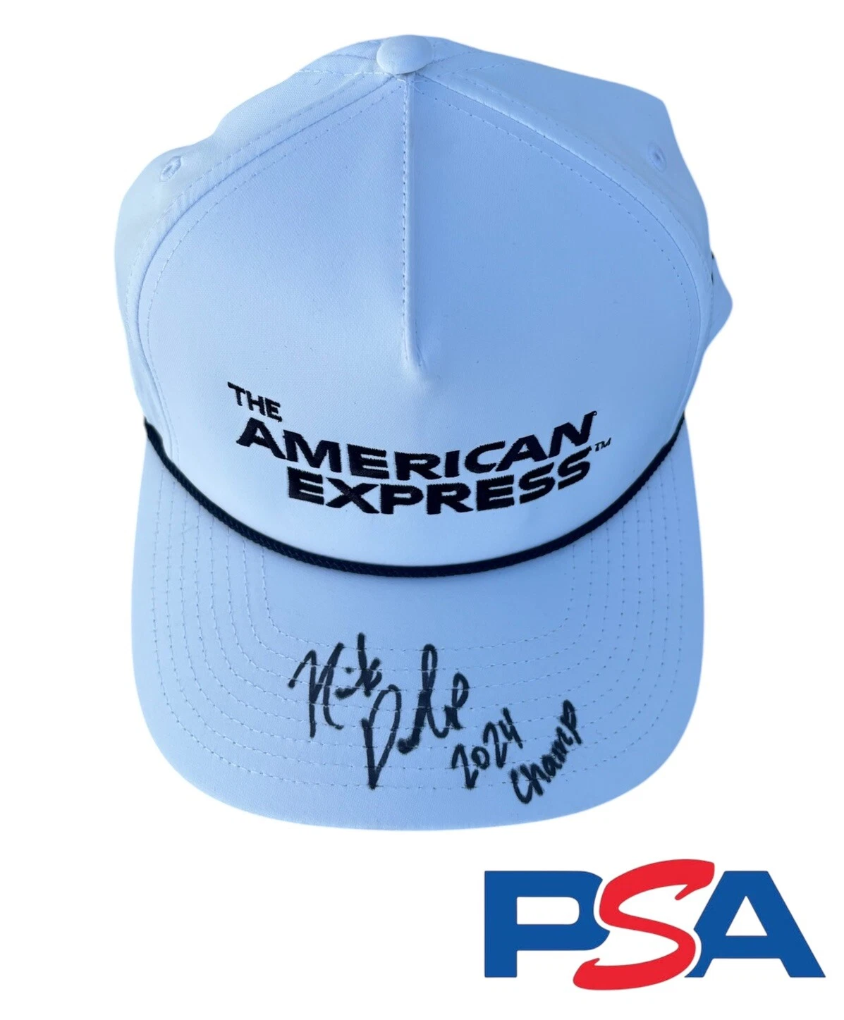 Nick Dunlap Signed American Express Open Golf Hat “2024 Champ” Auto PSA PGA TOUR