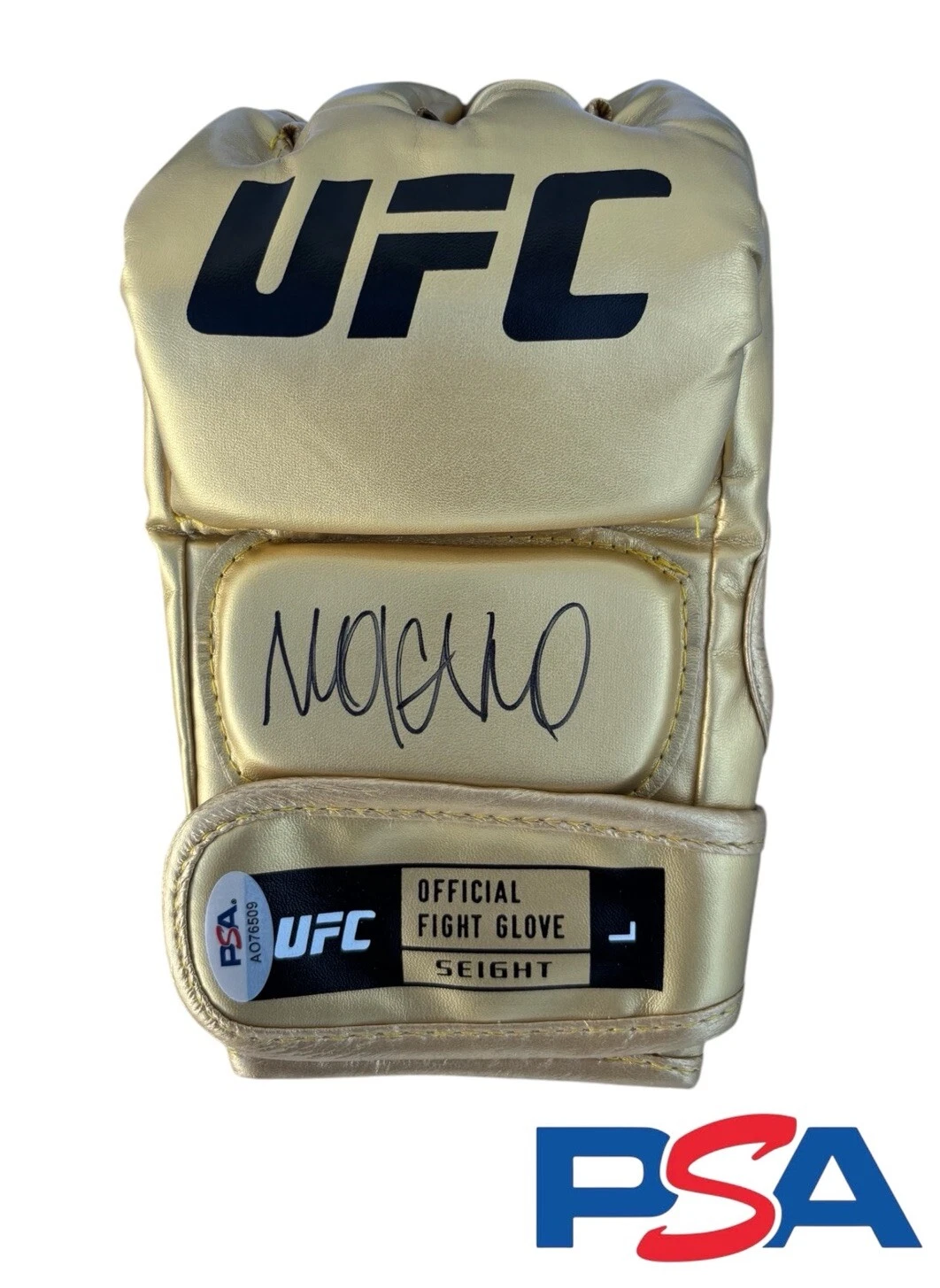 Renato MONEY Moicano Signed Autographed UFC 317 Gold Fight Glove PSA/DNA AUTO