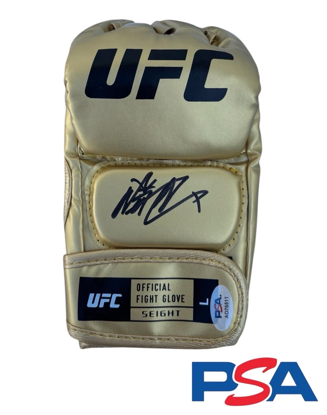 Rinya Nakamura Signed Autographed UFC Gold Fight Glove PSA/DNA AUTO Kanji JAPAN
