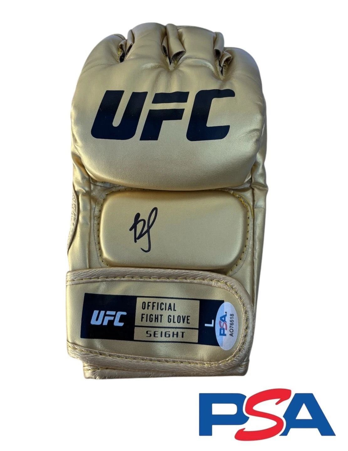 Billy Elekana Signed Autographed UFC DEBUT 311 Gold Fight Glove PSA/DNA AUTO USA