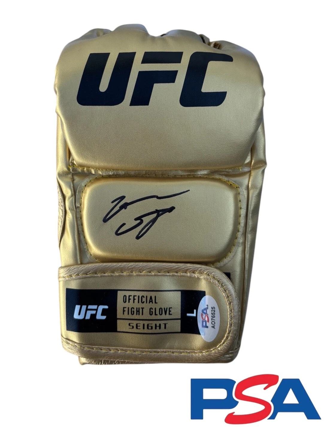 Nate Diaz Signed Autographed UFC Gold Fight Glove PSA/DNA AUTO MMA LEGEND 209