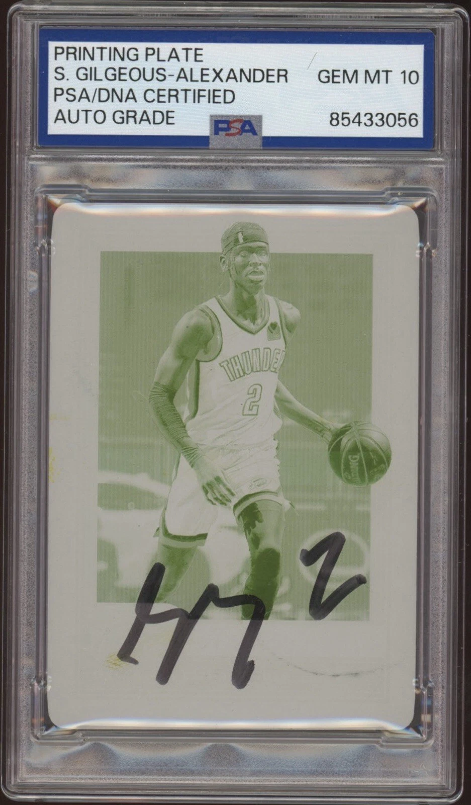 2020 Panini One & One #79 Shai Gilgeous-Alexander Printing Plate 1/1 GEM 10 AUTO