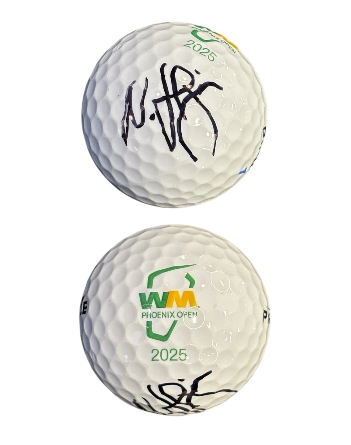 Nicolai Hojgaard Signed 2025 Waste Management Phoenix Open Golf Ball Auto PSA